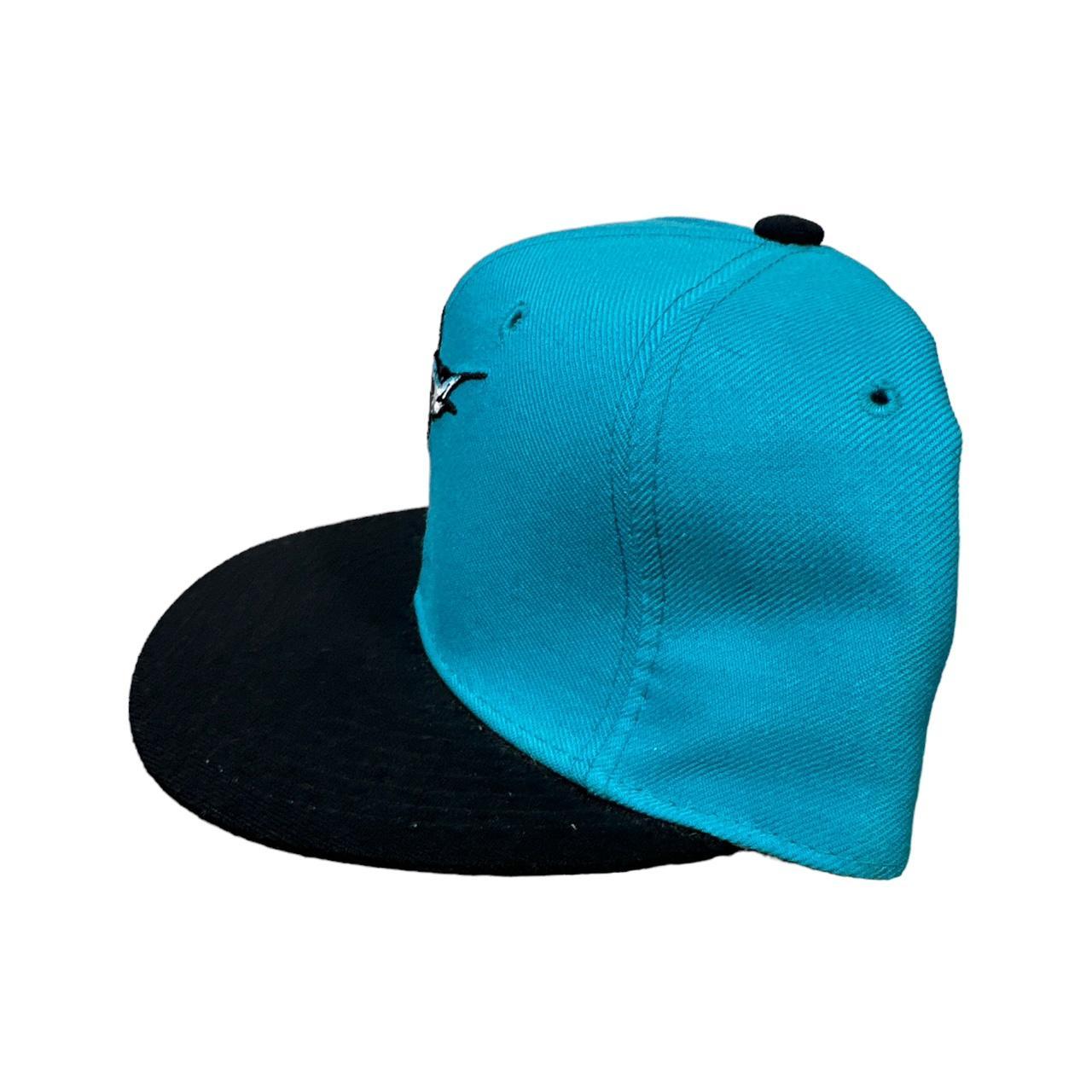 Florida marlins baseball hat double color way teal - Depop