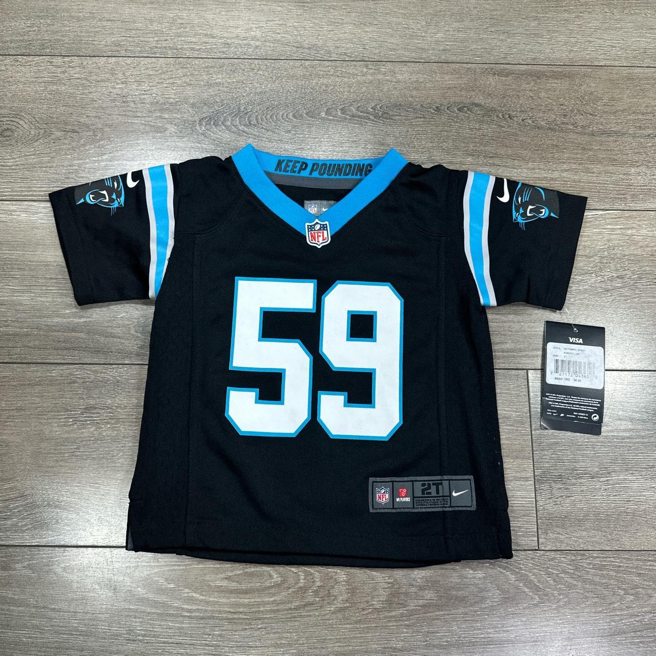 Women's carolina panthers luke kuechly nike black game outlet jersey