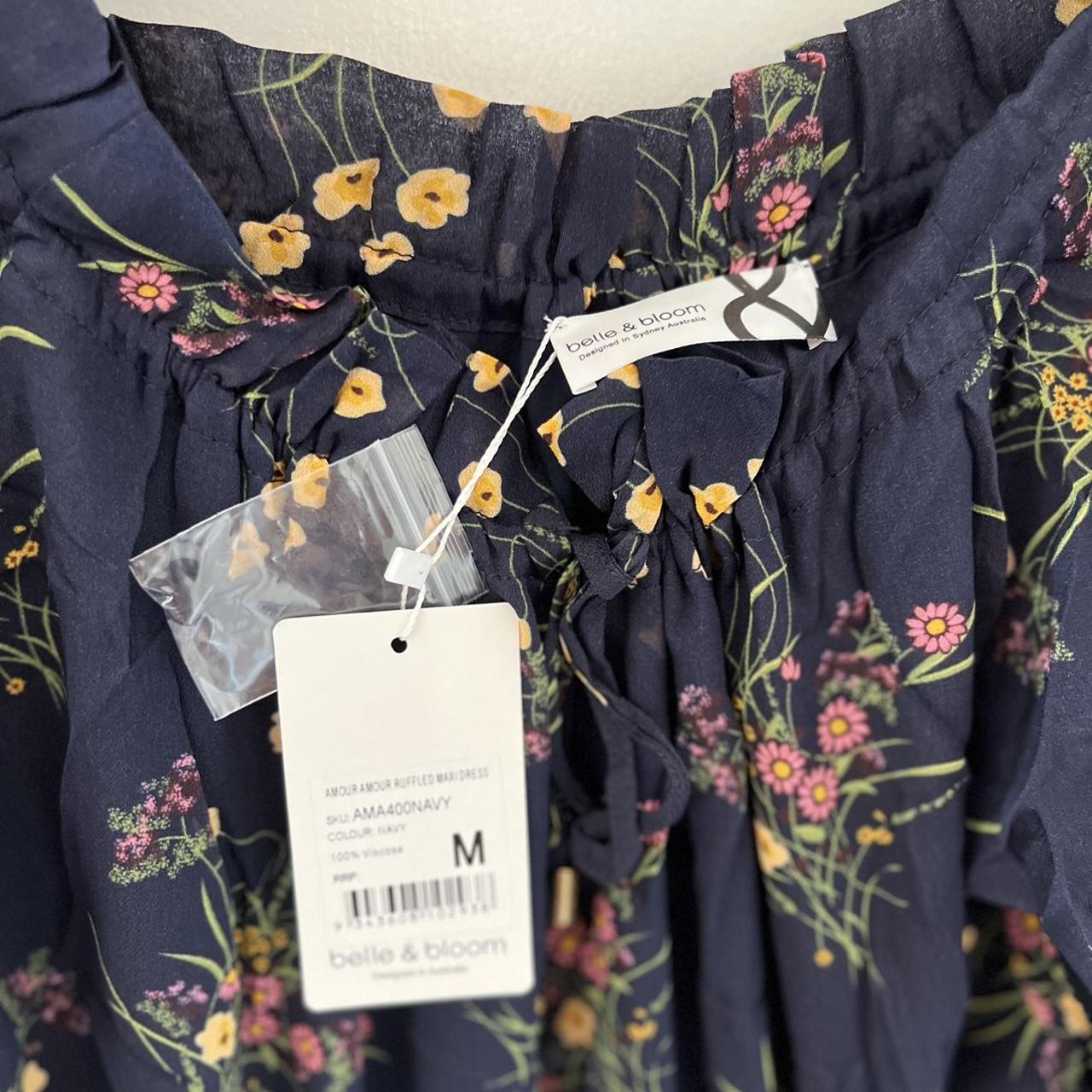 Belle & Bloom floral midi dress Size M (AU 10)... - Depop