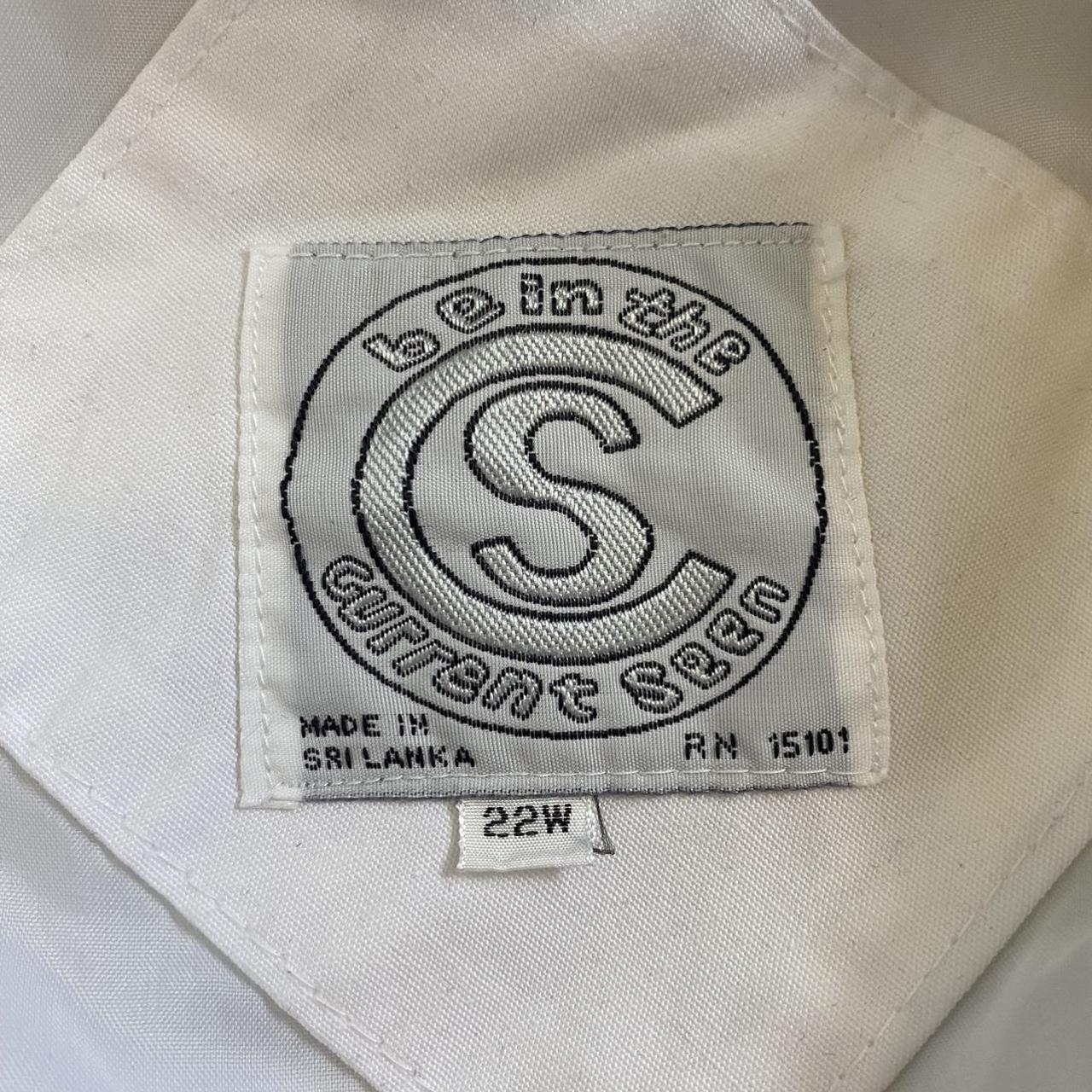 Current Seen Women's White and Navy Jacket (3)