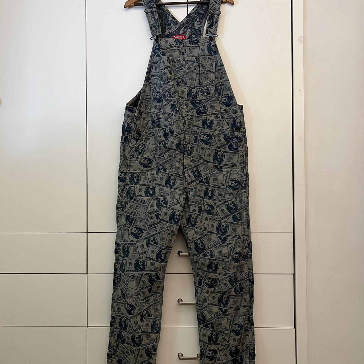 Supreme 100 dollar bill overalls Rare piece Never | Depop