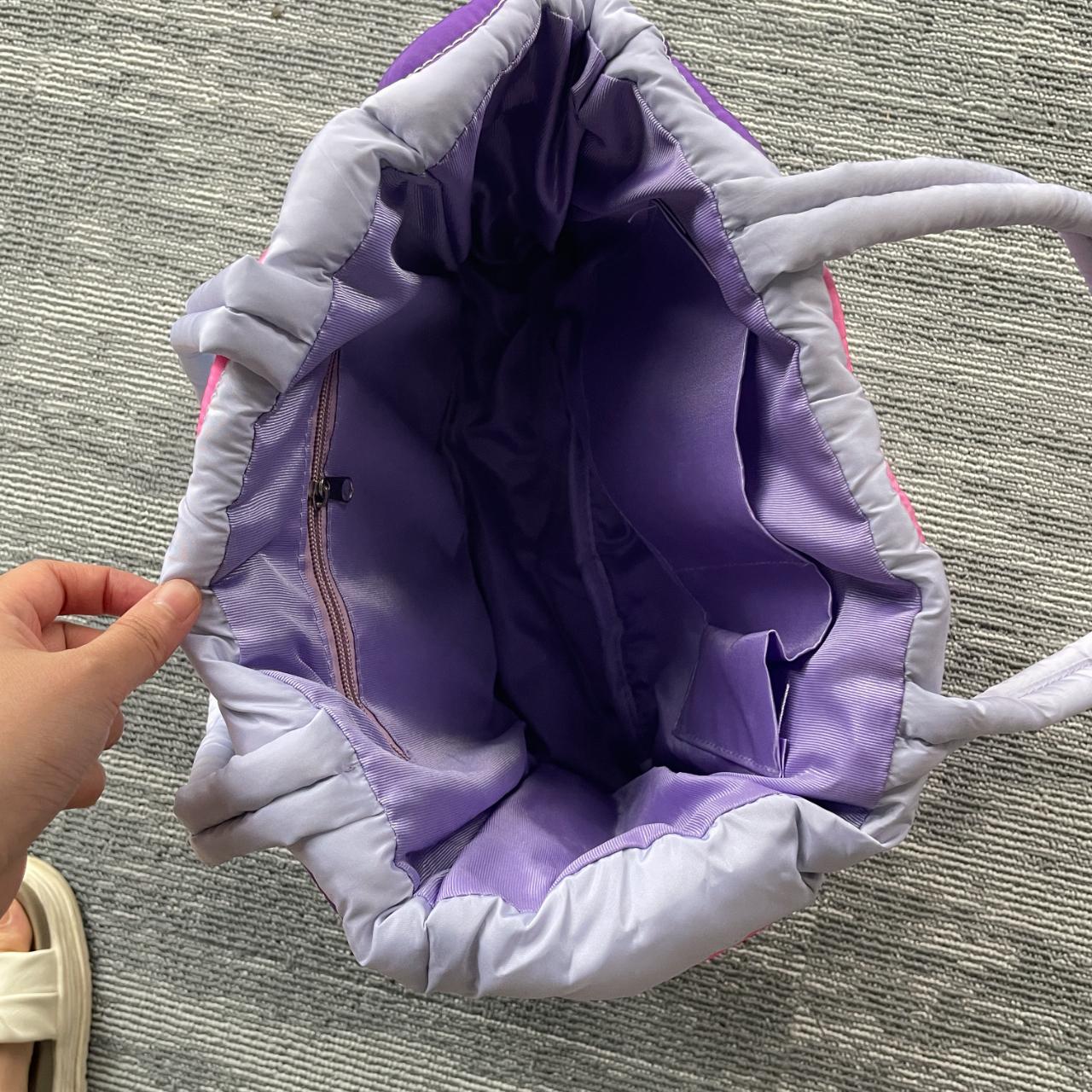 Y2k Pink Love Bag Large Capacity Shoulder... Depop