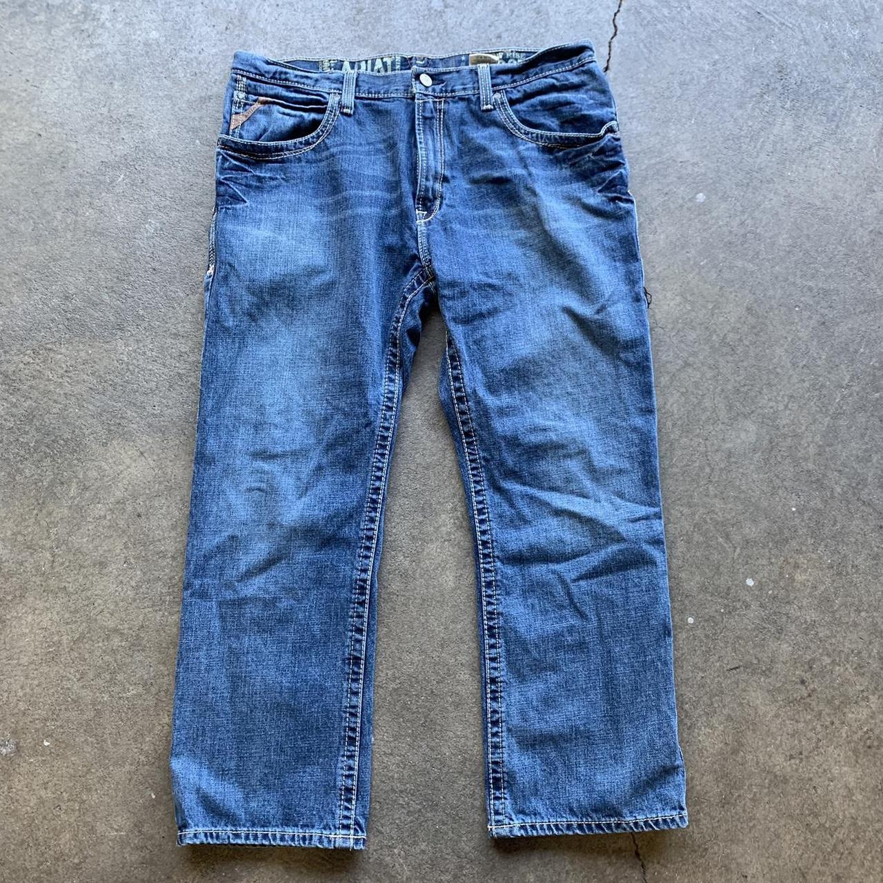 Ariat M4 Low Rise Boot Cut Jeans Measurements:... - Depop