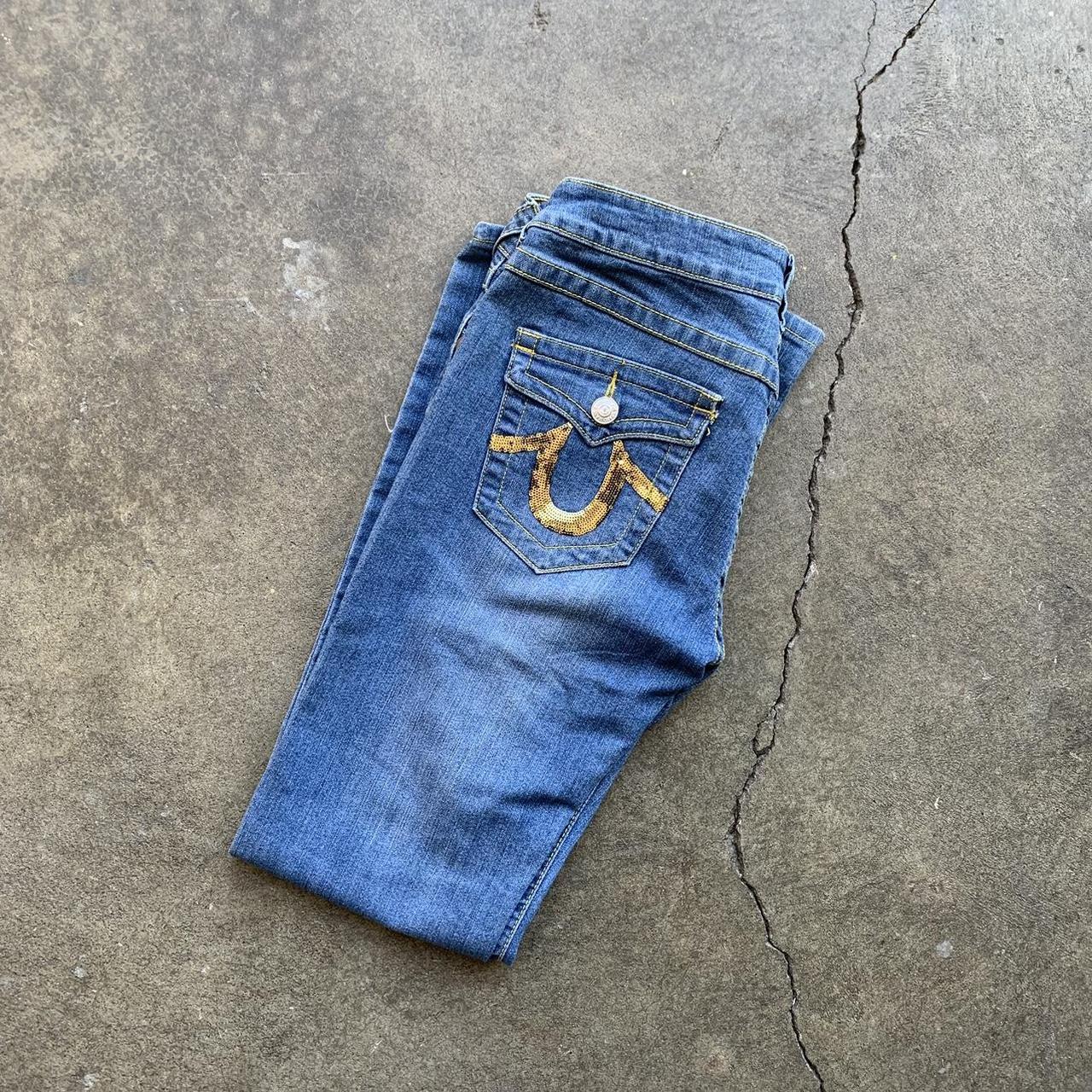 True Religion Women Jeans Measurements: Waist:... - Depop