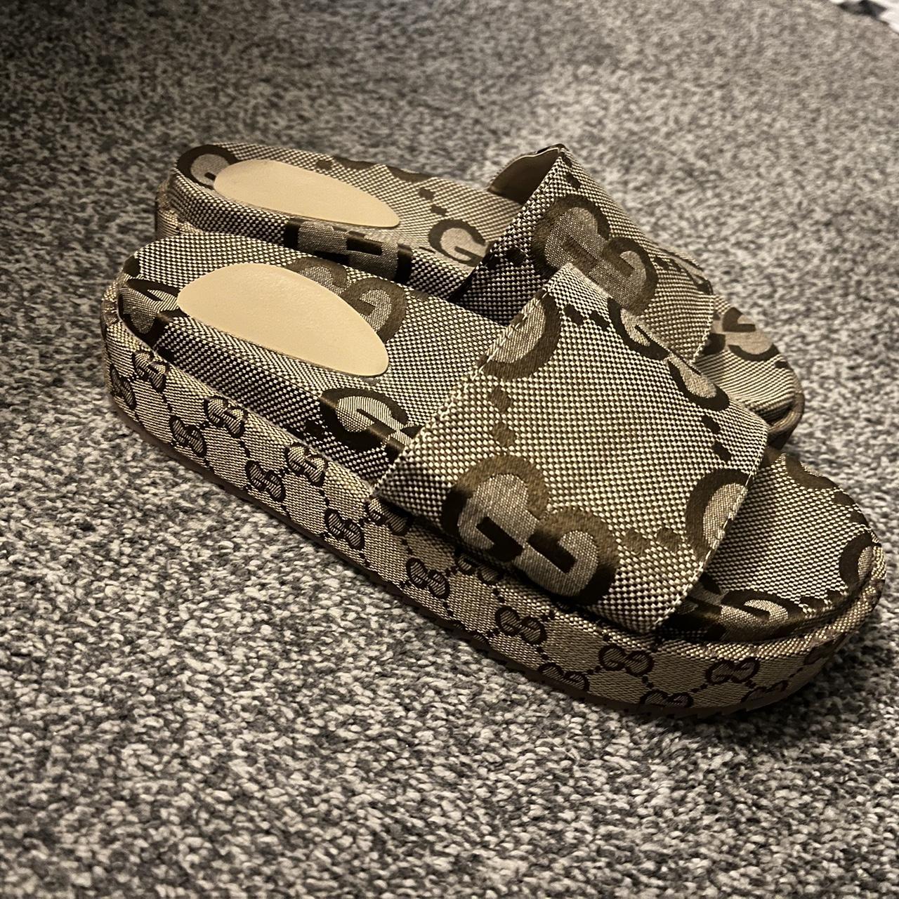 Ego Slides. Brand New. Can send in box. Size 5.... Depop