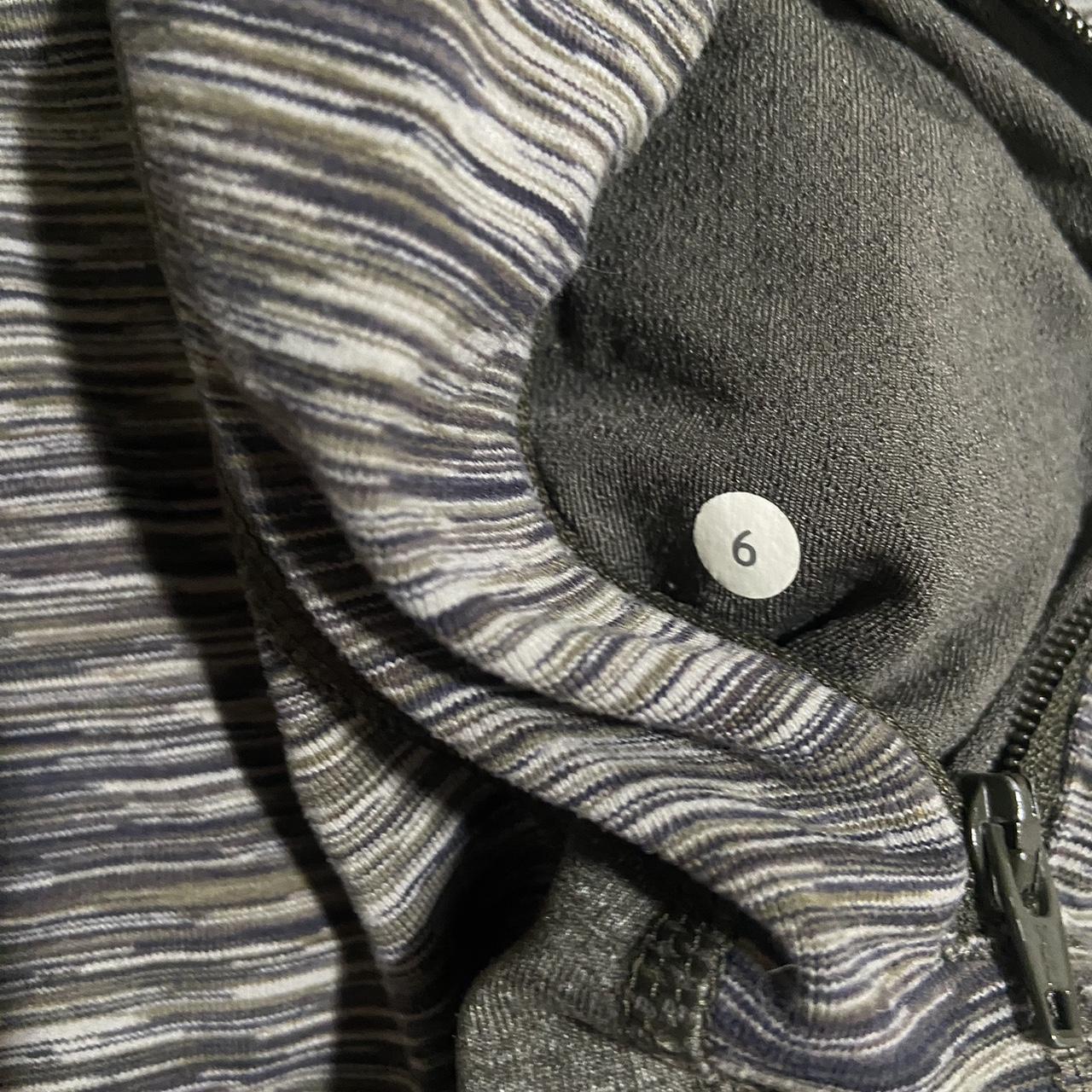Lululemon In Stride jacket Strata gray stripe - Depop