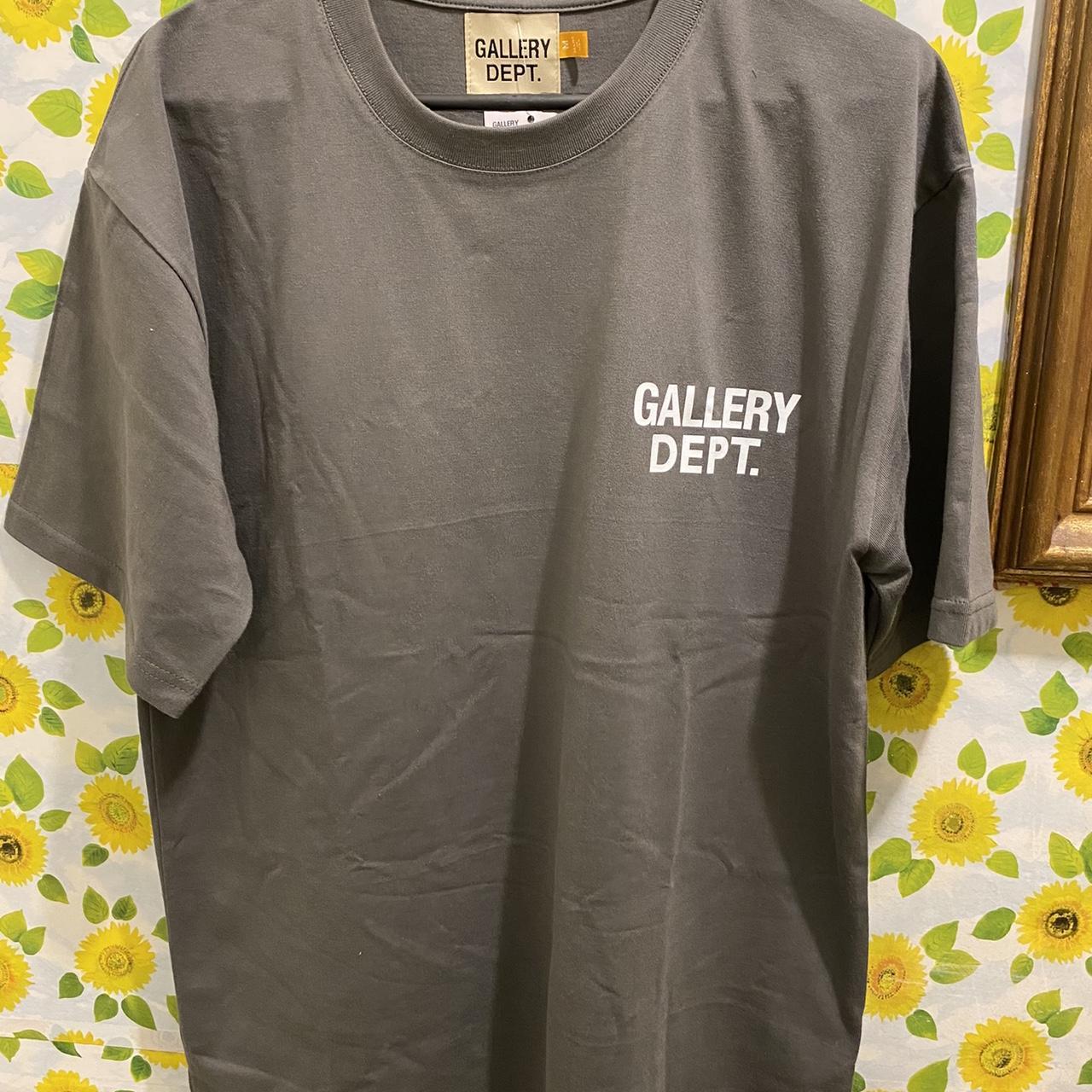 Gallery Dept Tee Size Medium Grey/White Fits... - Depop