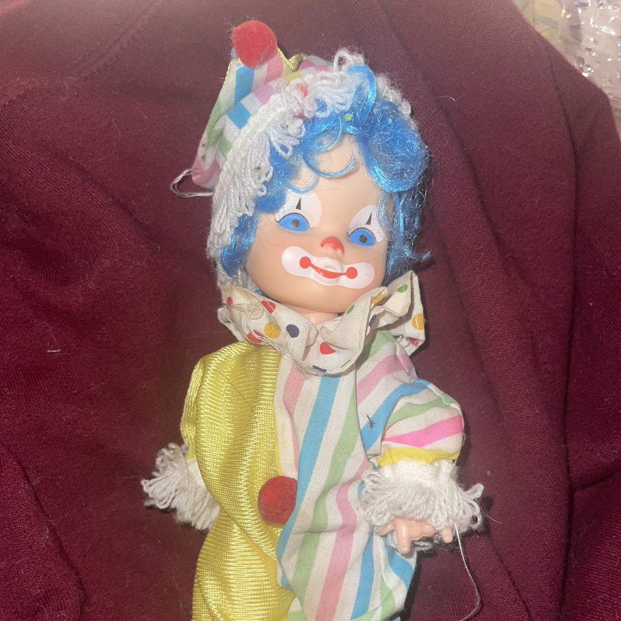 Cute clown doll🖤 #clown#clowndoll#clowncore - Depop