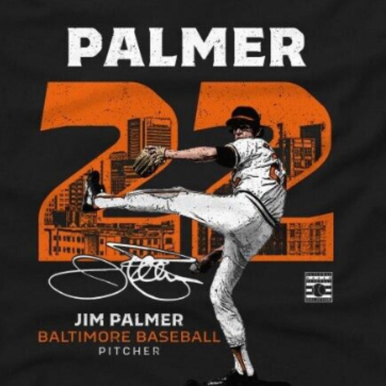 New Baltimore Orioles Jim Palmer Throwback Majestic T Shirt Baseball MLB