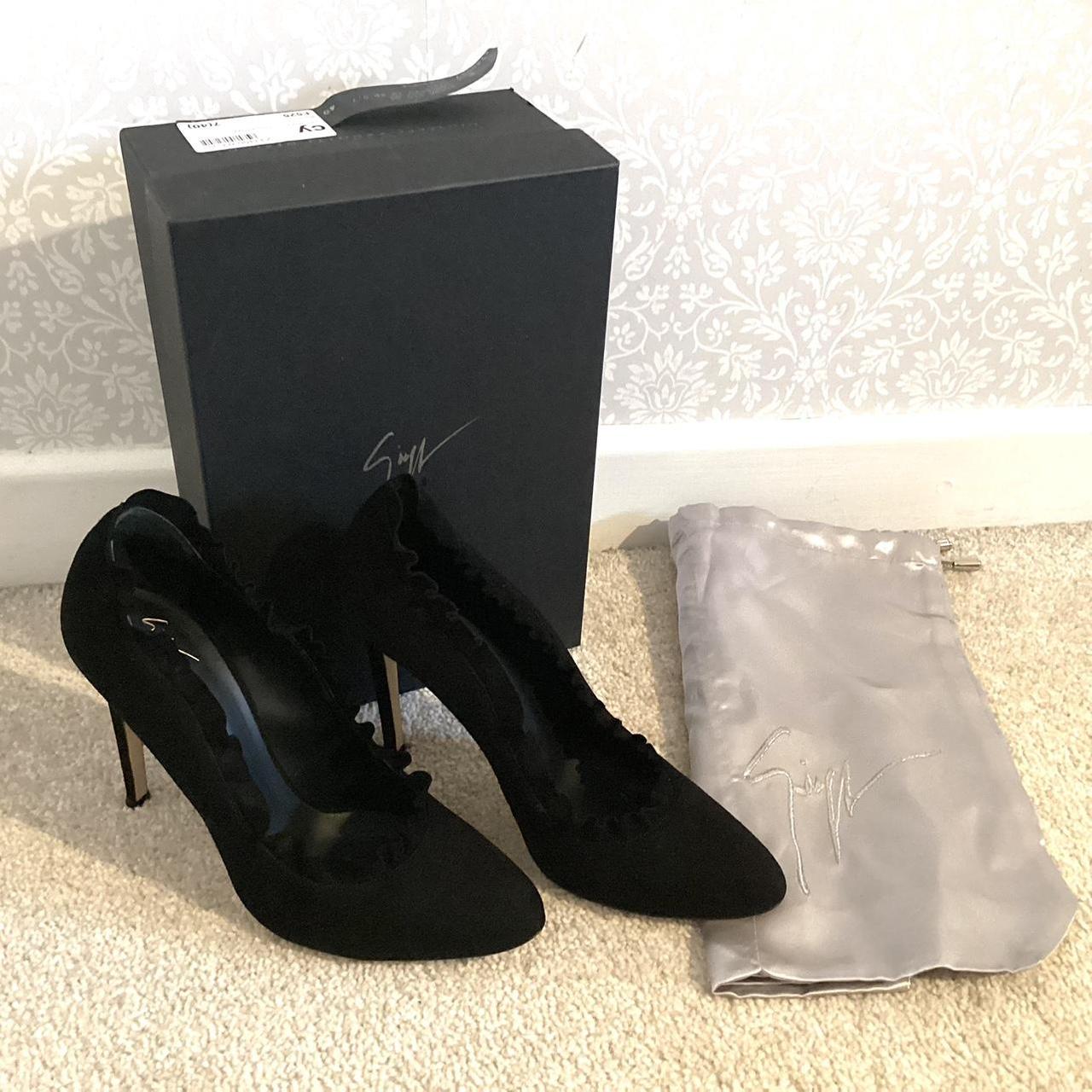 giuseppe zanotti black heels