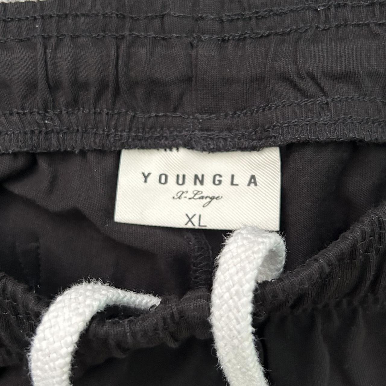 YoungLA Black 231 pump cover joggers Size X large ( - Depop