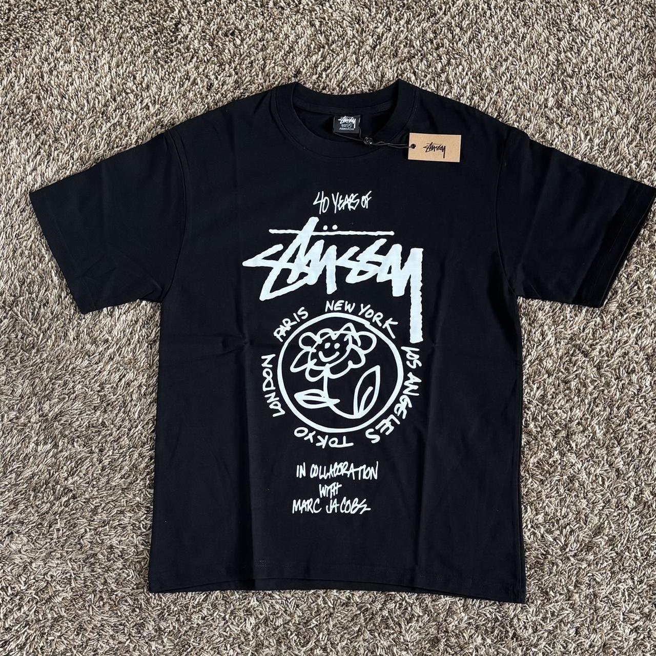 Vintage stussy-t-shirt - Depop