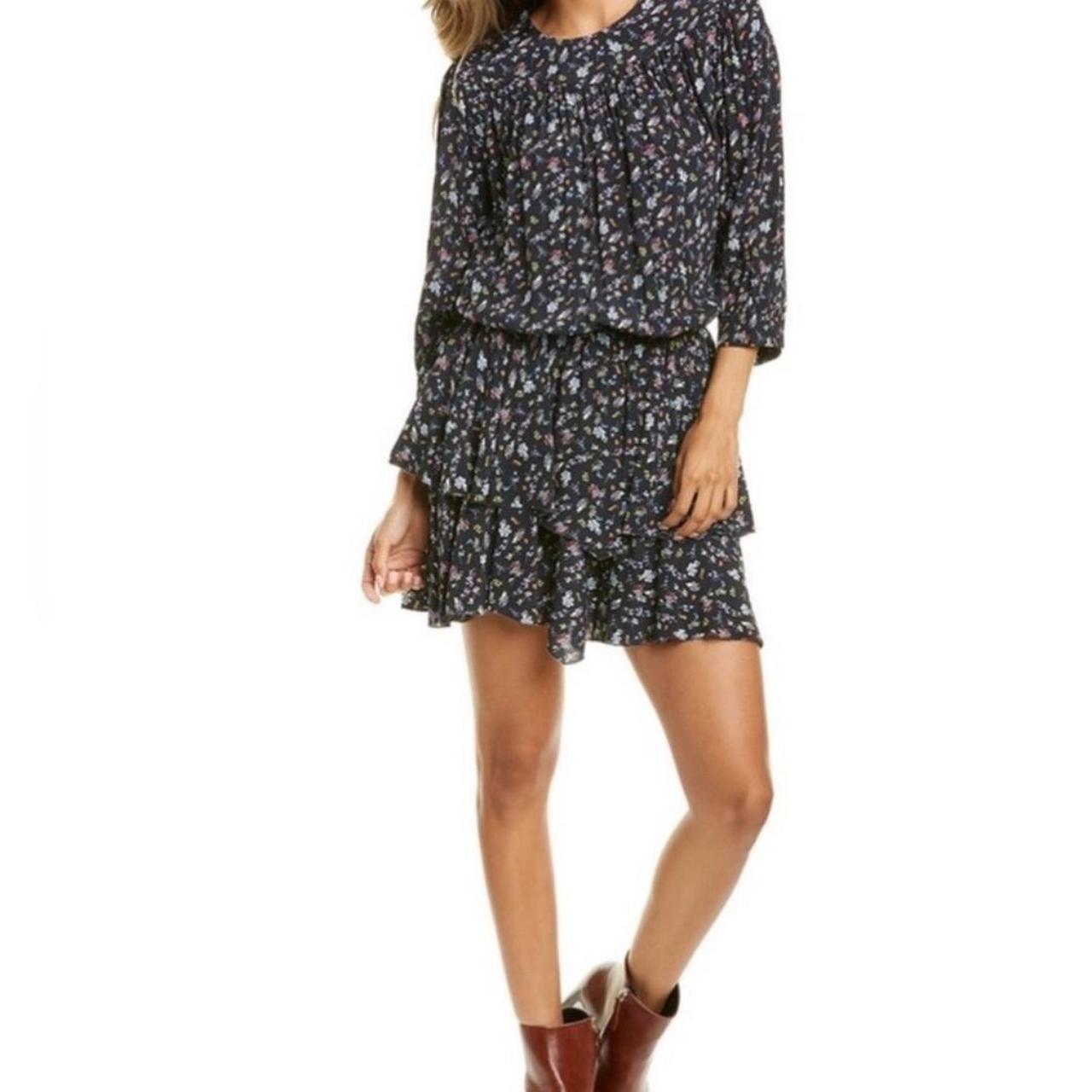 Zadig & Voltaire Women's Dress - Black/Multi - M – Zadig and Voltaire mini floral dress