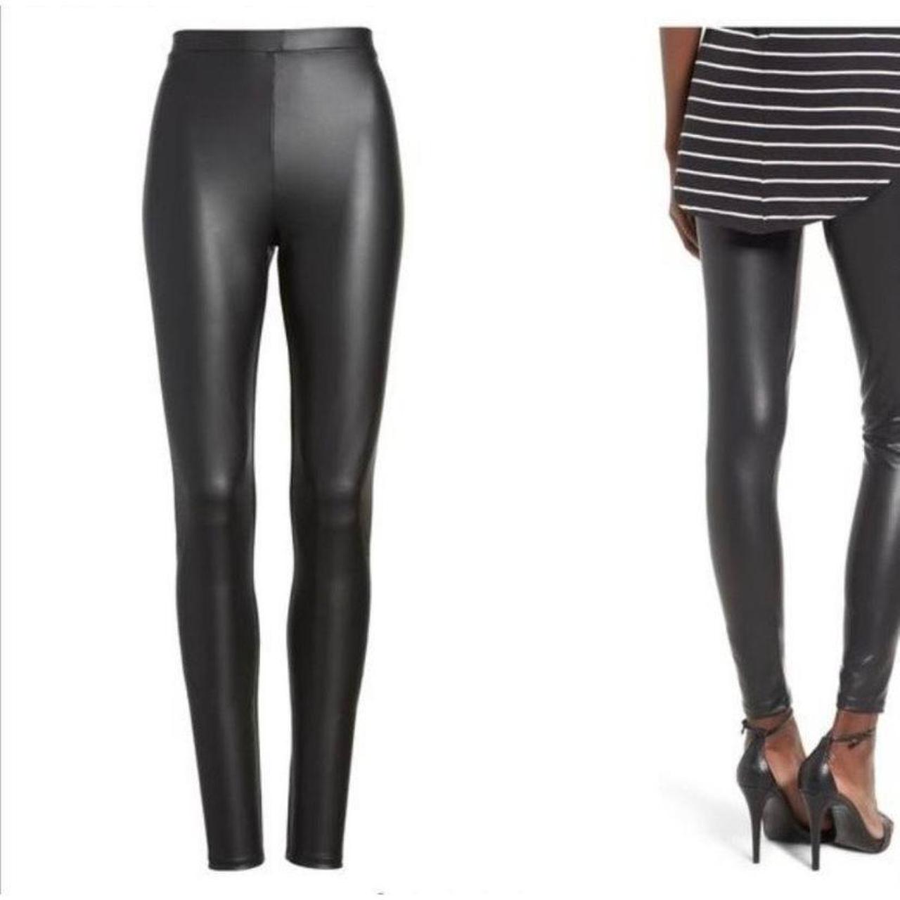 BP Black Faux Leather Leggings Tights NWT | Tight leggings, Black faux  leather leggings, Faux leather leggings
