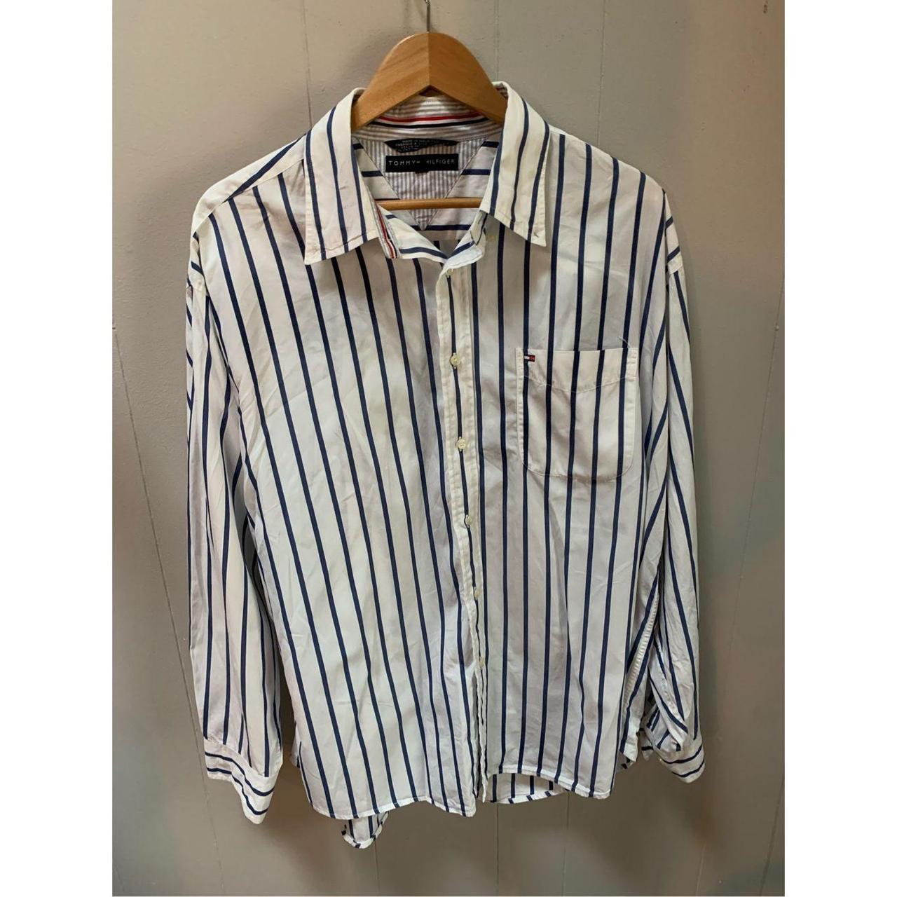 Tommy Hilfiger Button Down Dress Shirt XL From... Depop