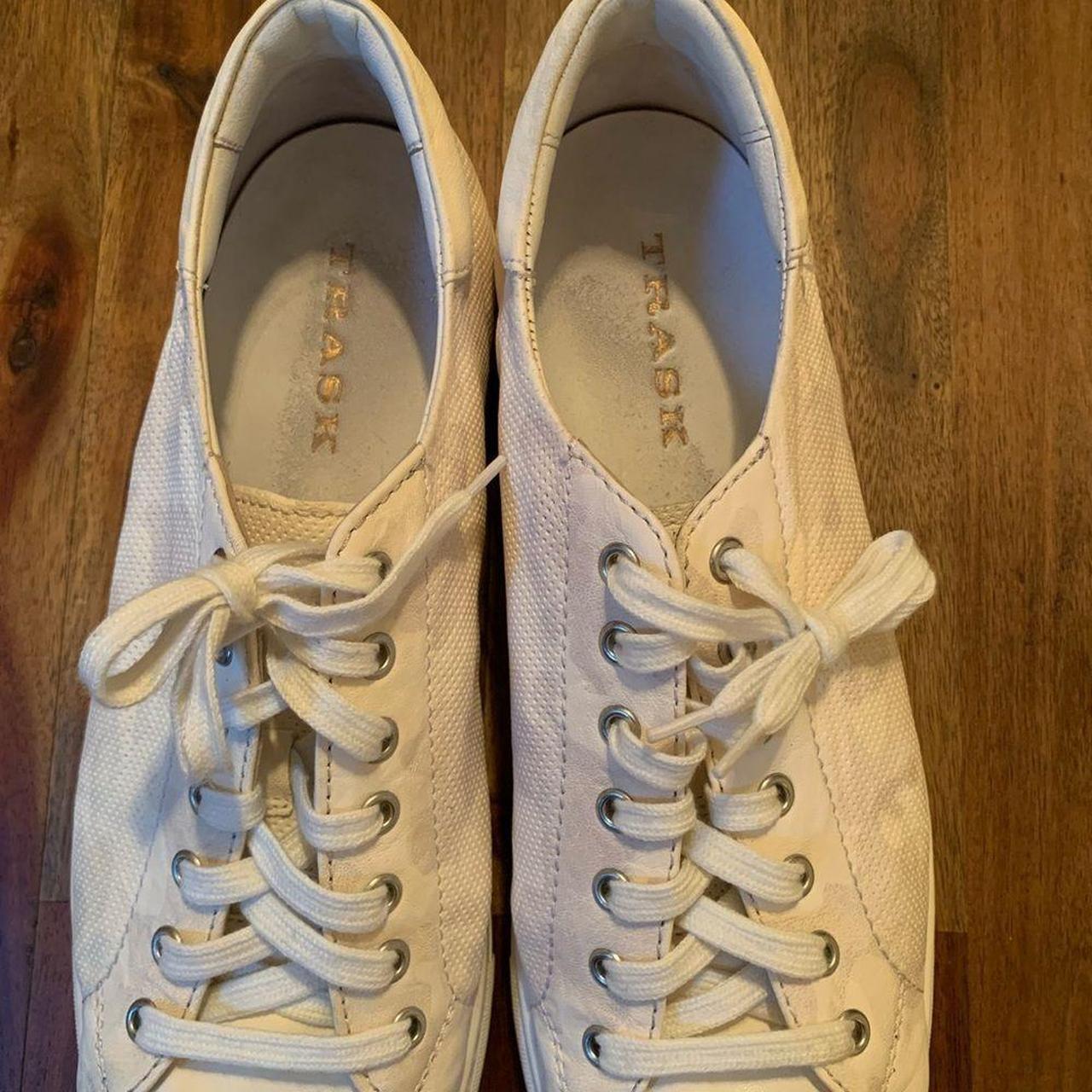 Trask Alder Leather Sneakers White camouflage Depop