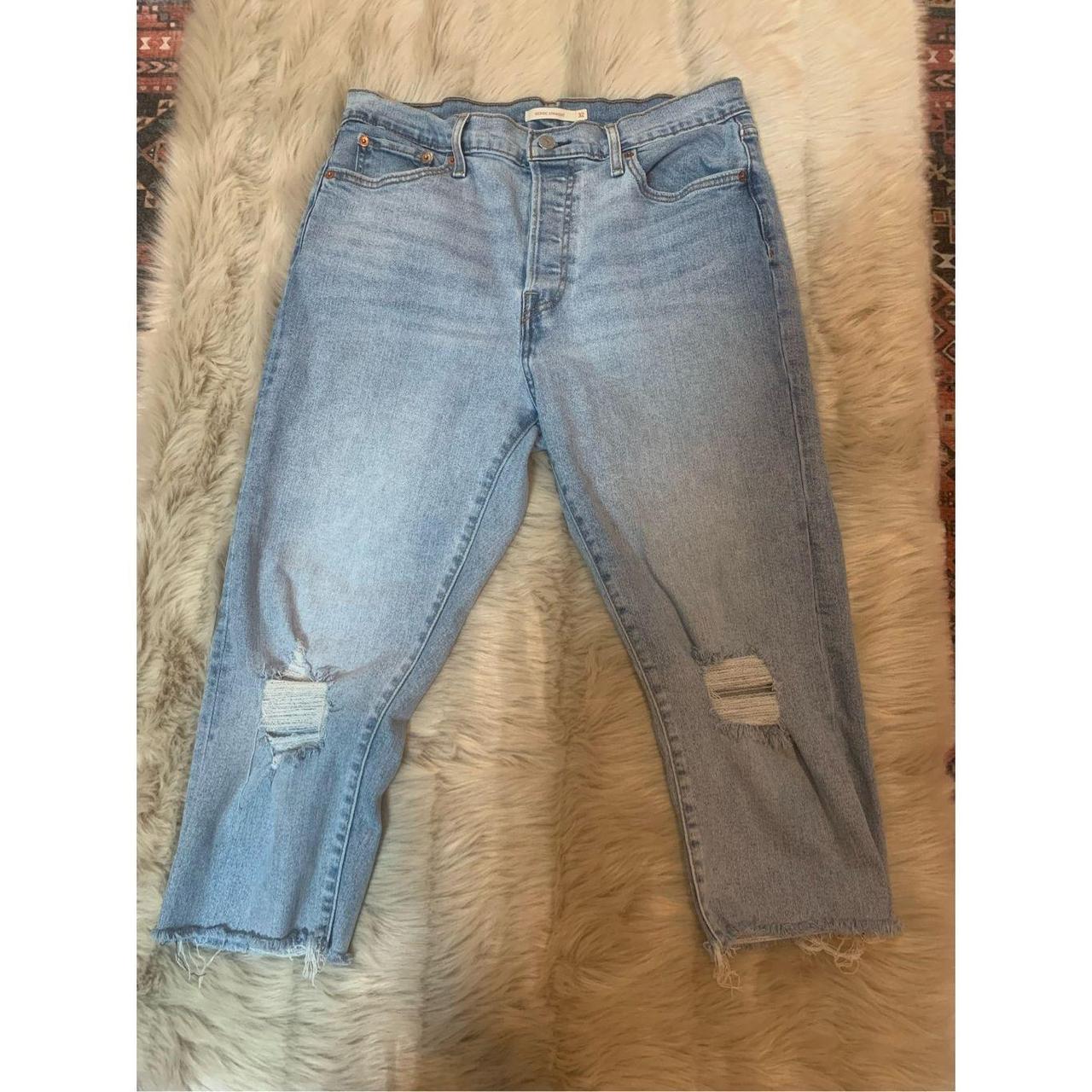 Levi's® Wedgie Destructed Straight Jeans