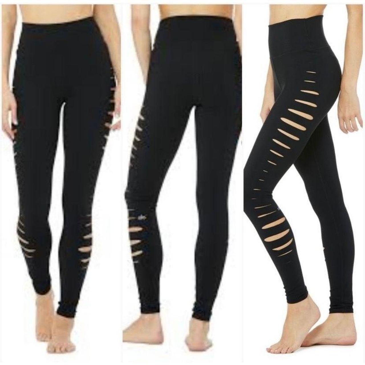 Womens Sports Leggings High Waist Fitness Capris Running Tights With