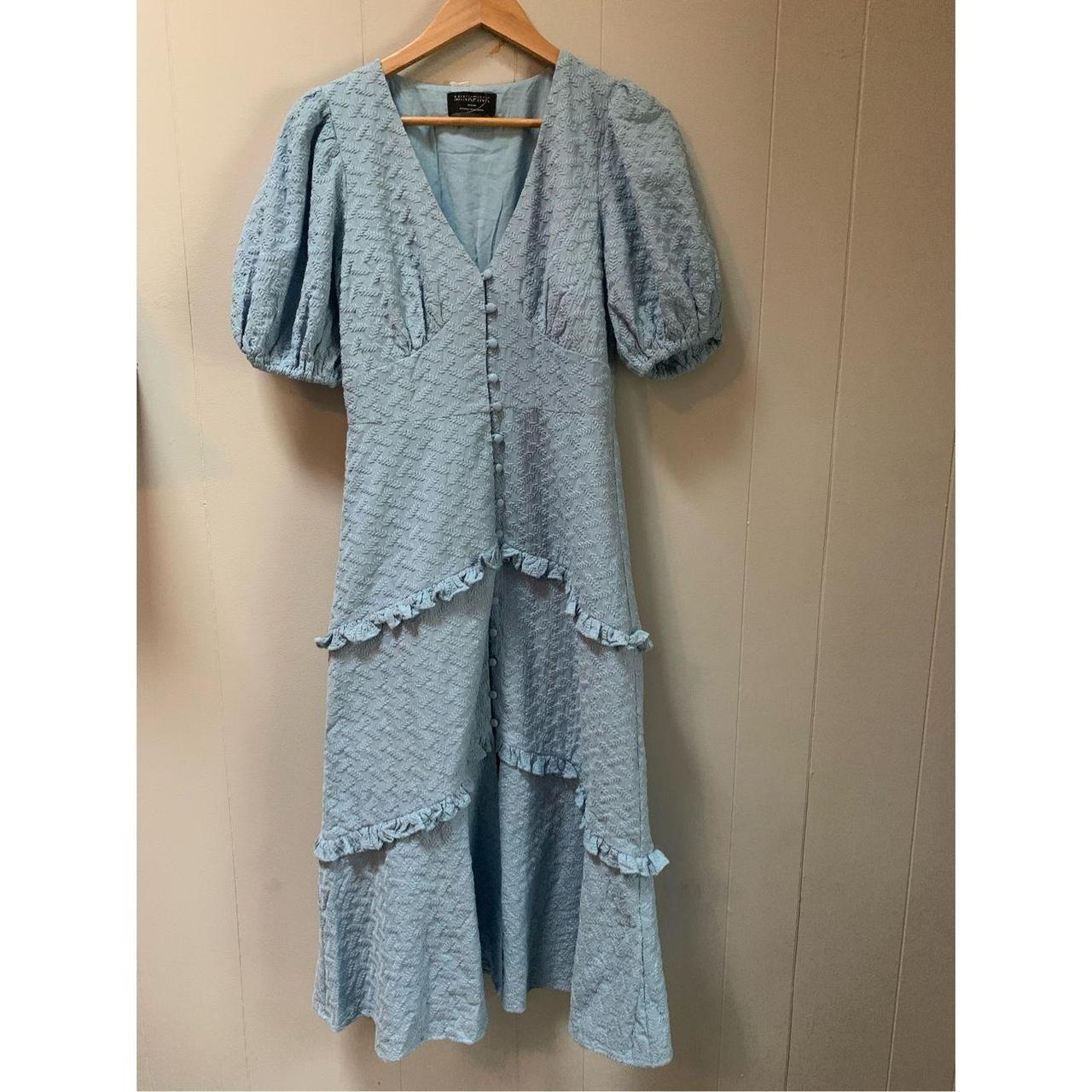 MINKPINK Meda buy Midi Dress-Blue Medium NWOT