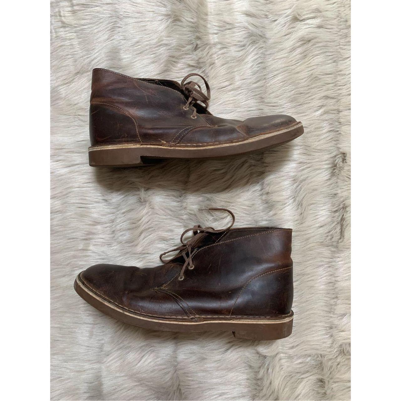 Clarks Bushacre Leather Chukka Desert Boots Mens. Depop