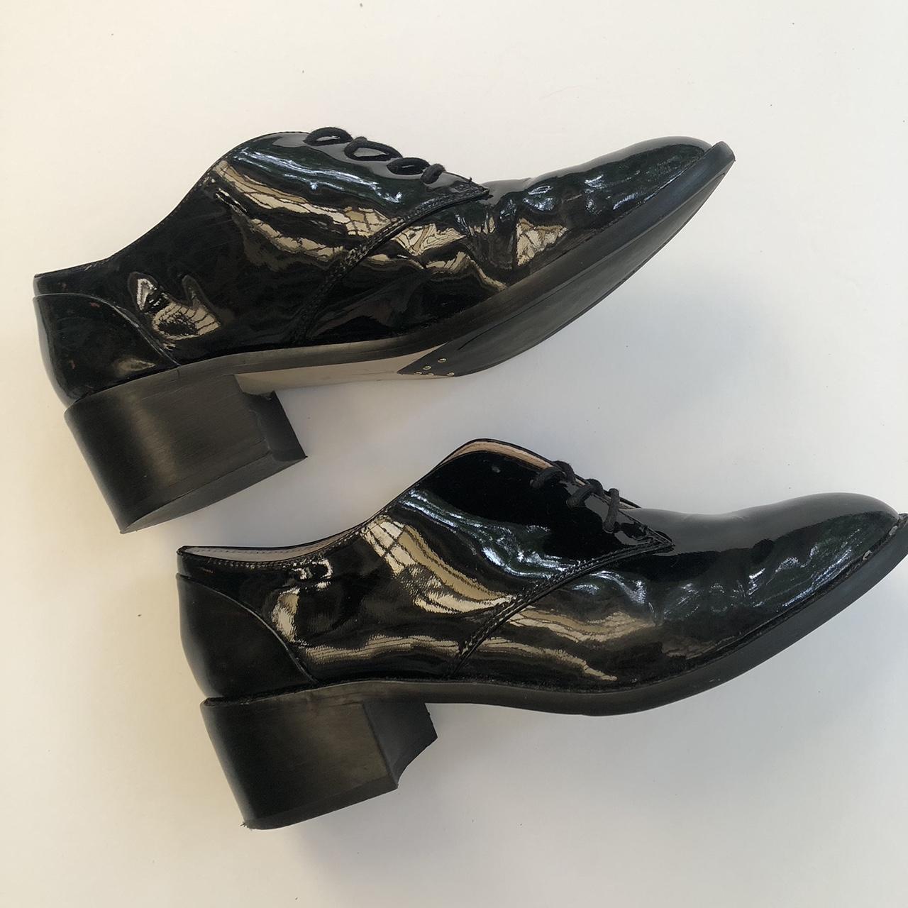 Louise et cie black leather block heels - Depop