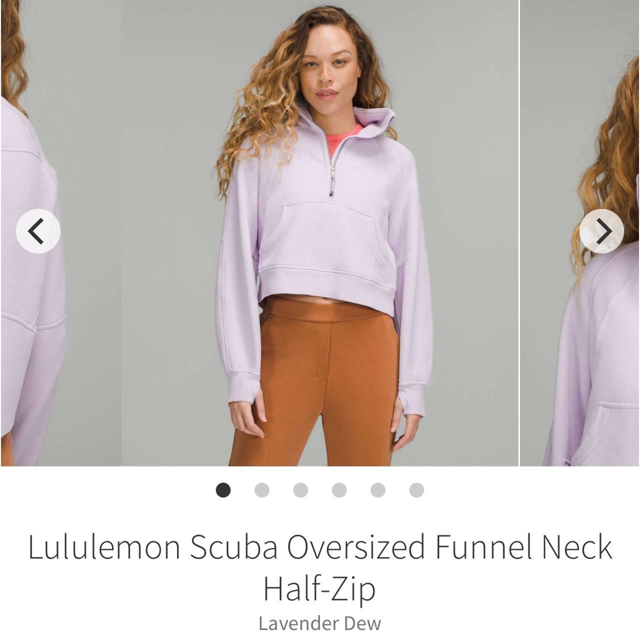 NWOT Lululemon Scuba Oversized Funnel-Neck Half Zip  - Depop