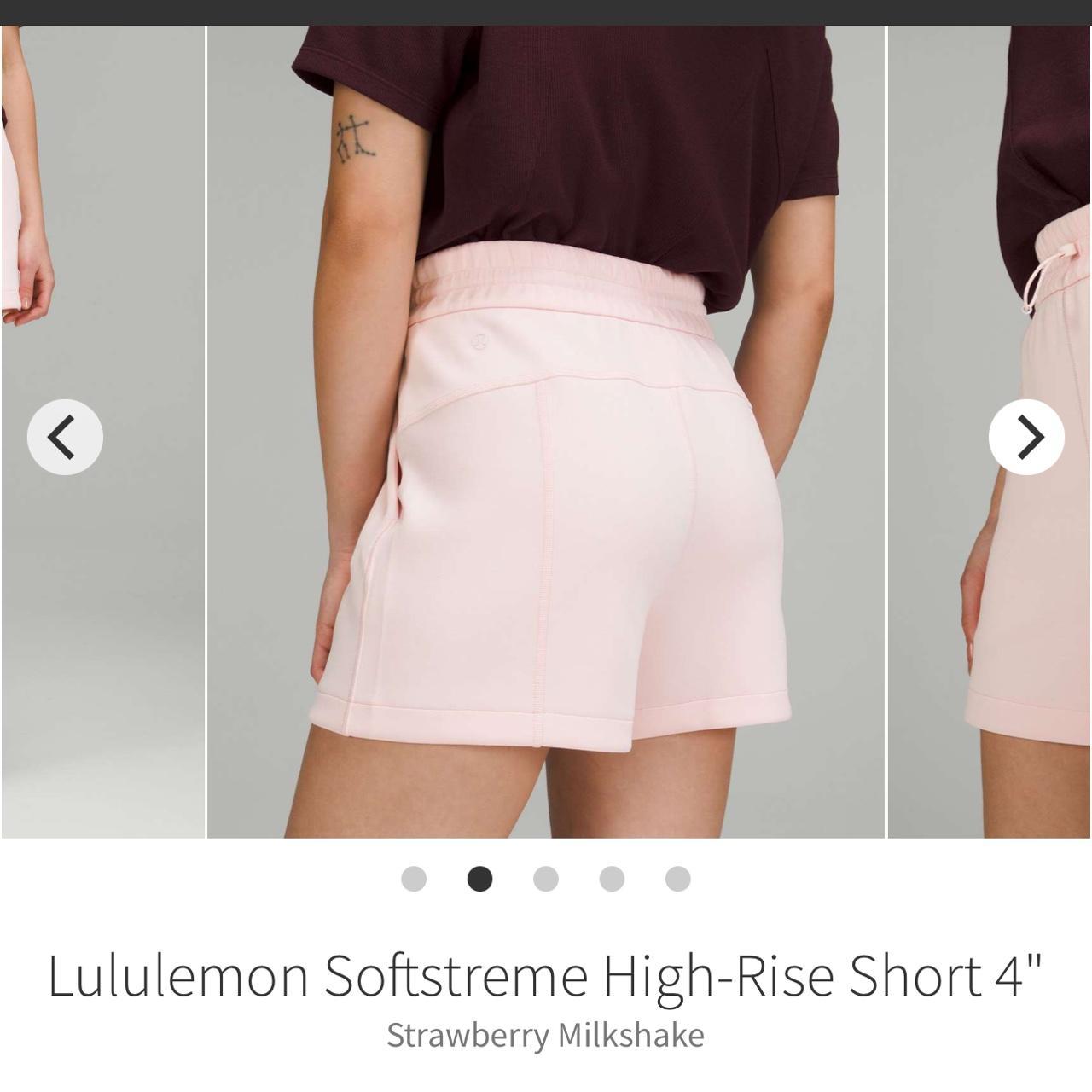 Lululemon Softstreme High-Rise Short 4” Size: - Depop