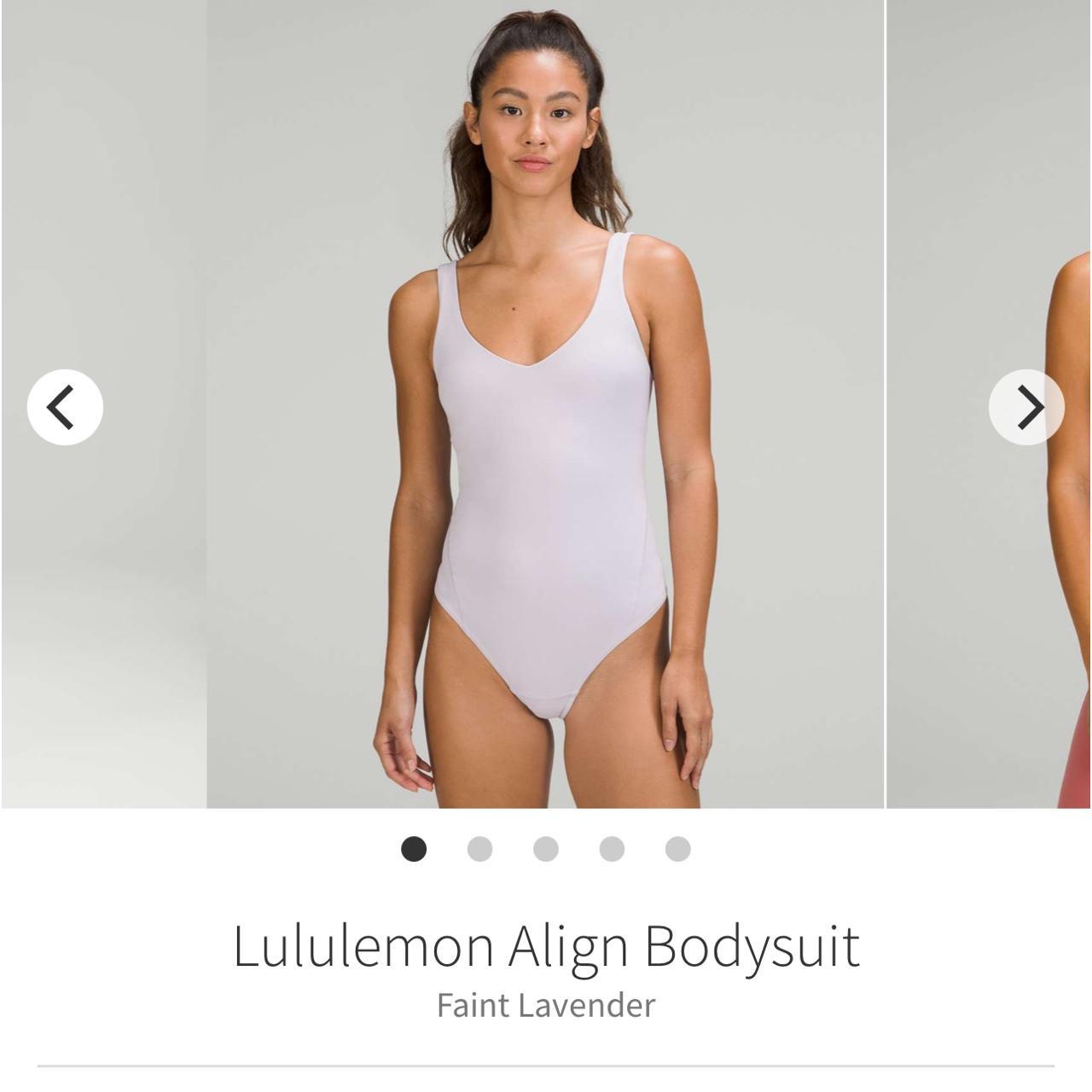 NWT Lululemon Align Bodysuit Color: Faint Lavender - Depop