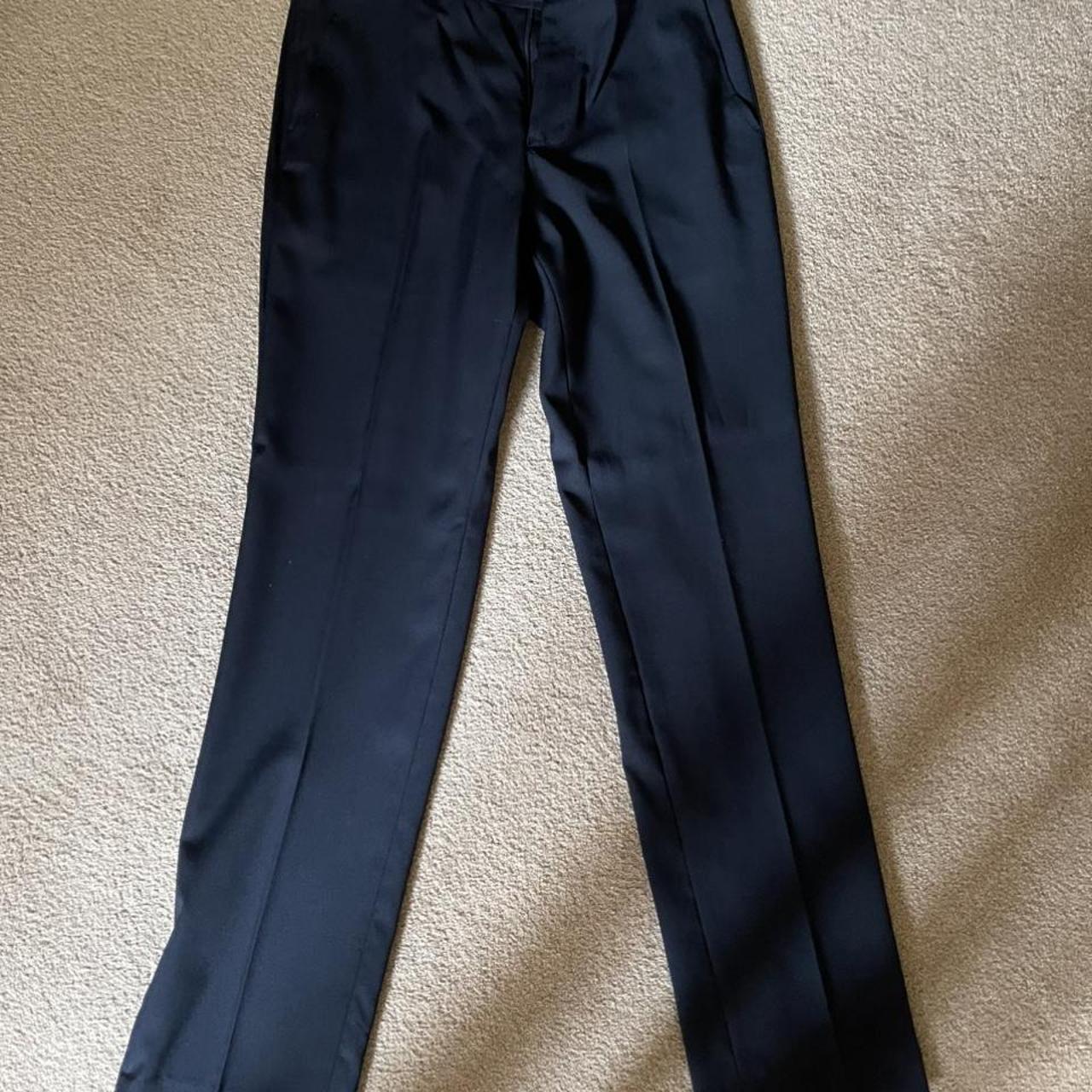 Black chevignon suit/dress trousers great condition... - Depop