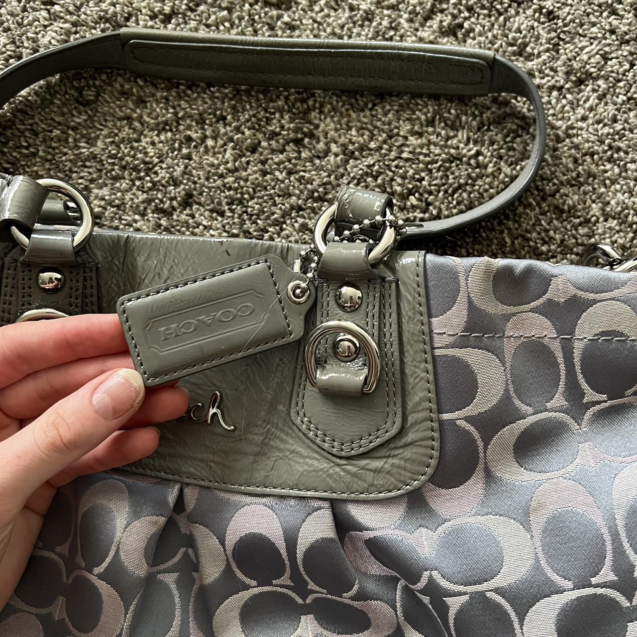 Silver Grey Coach Purse - Women's handbags
