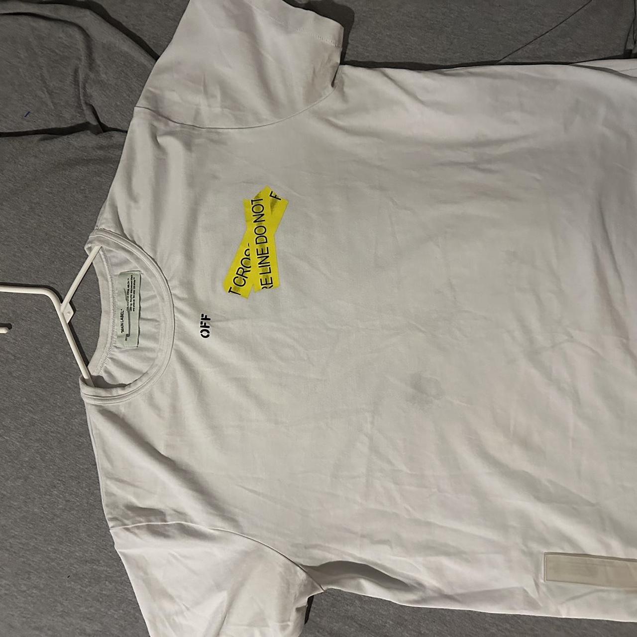 Off white temperature hotsell tee do not cross