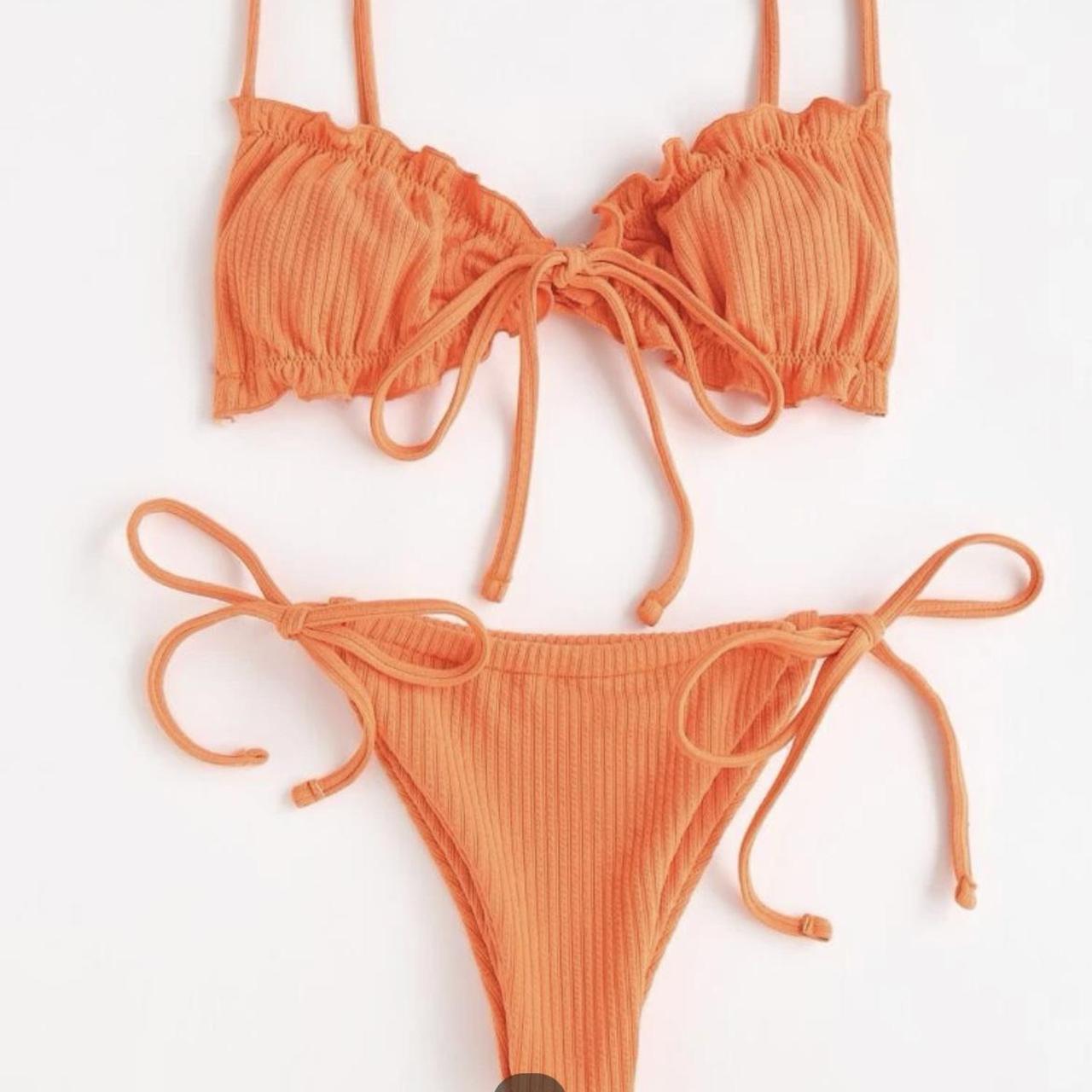 Women's Orange Bikinis-and-tankini-sets | Depop