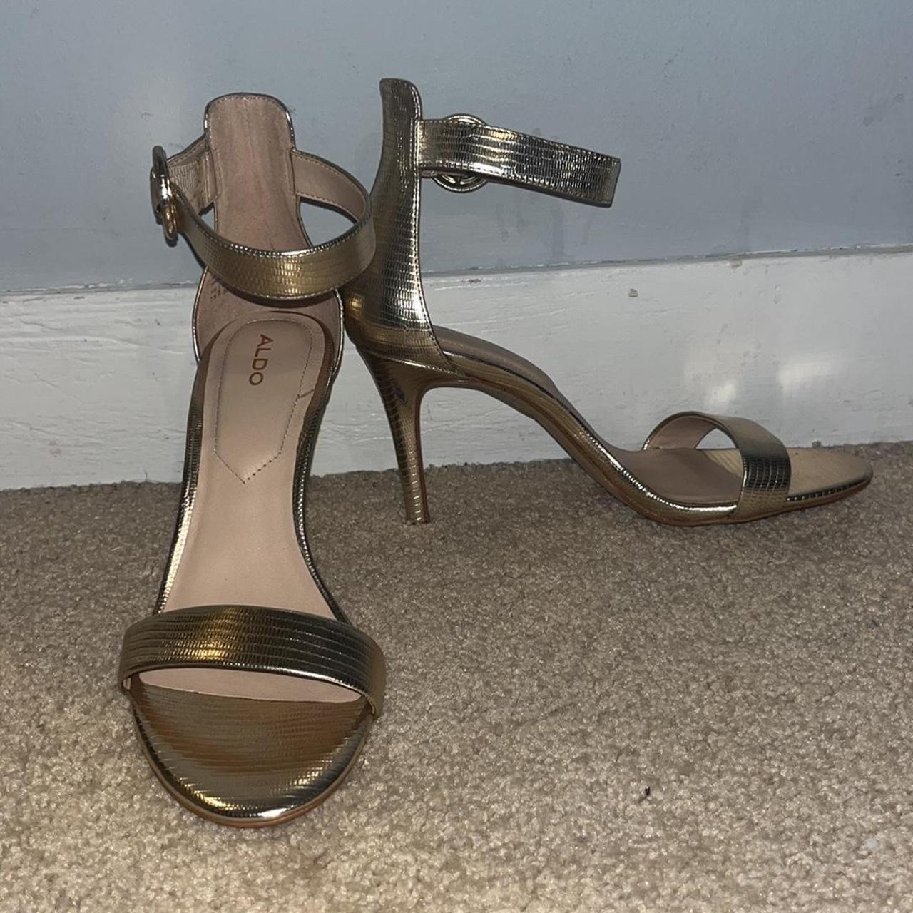 aldo metallic heels