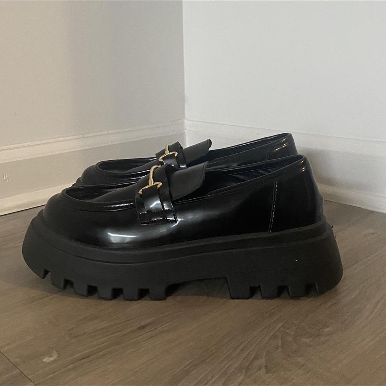 asos black loafers
