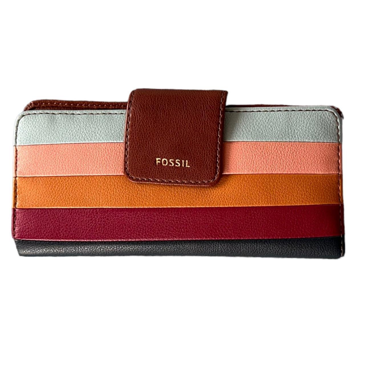 FOSSIL MADISON SLIM CLUTCH Wallet Bright Multi