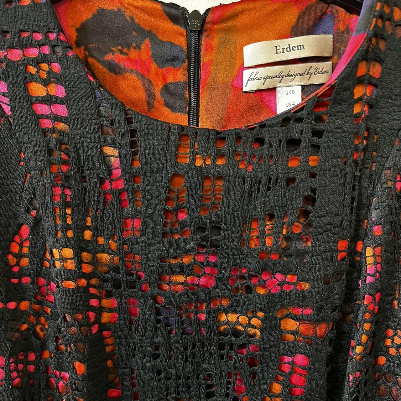 Erdem Women's Red and Black Dress (4)