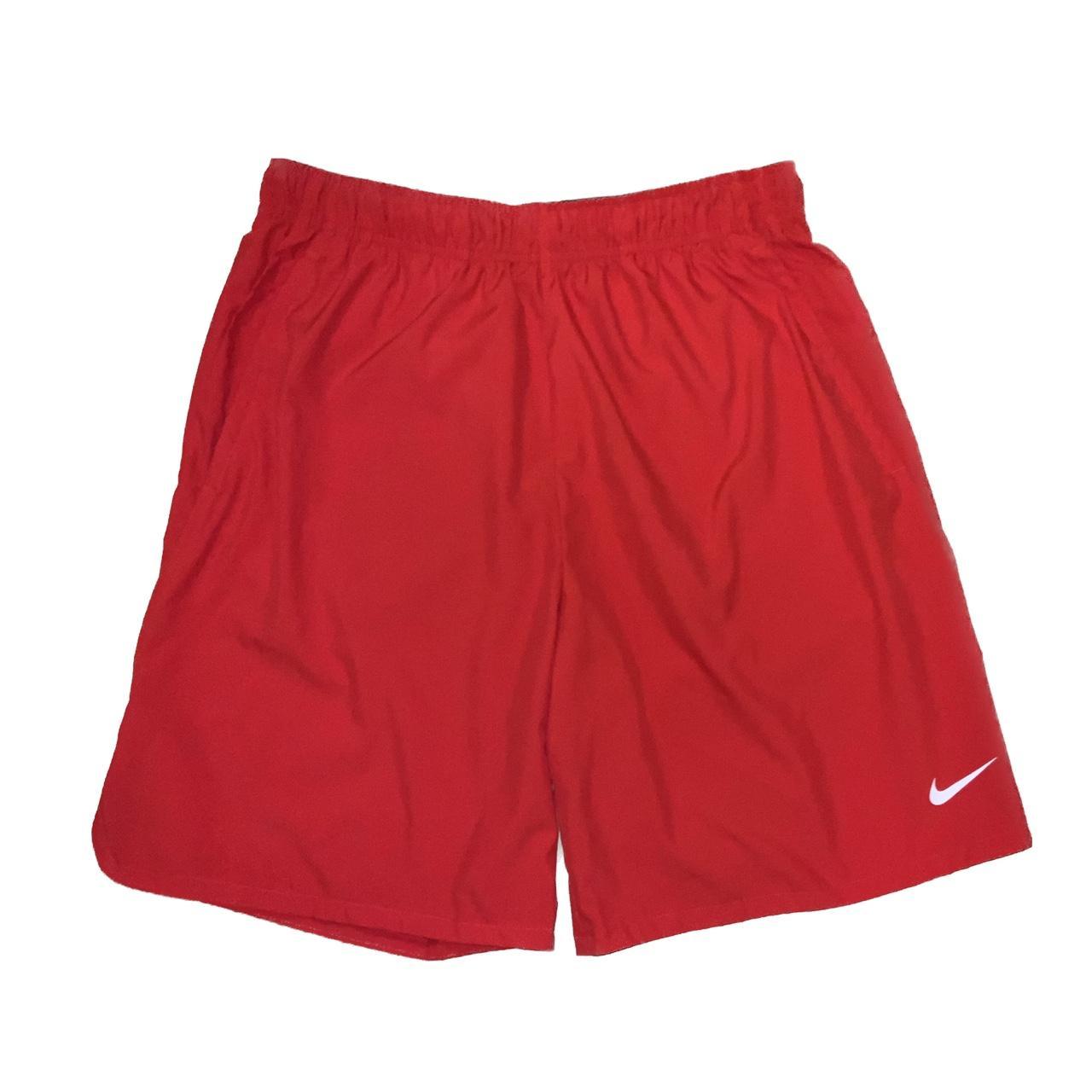 mens nike shorts red