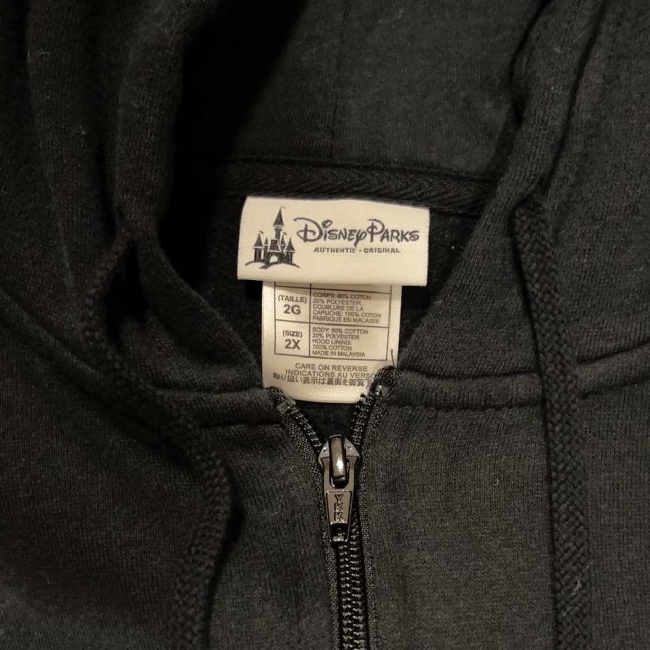 Disney Parks Disneyland Black Zip Up Hoodie Size... - Depop