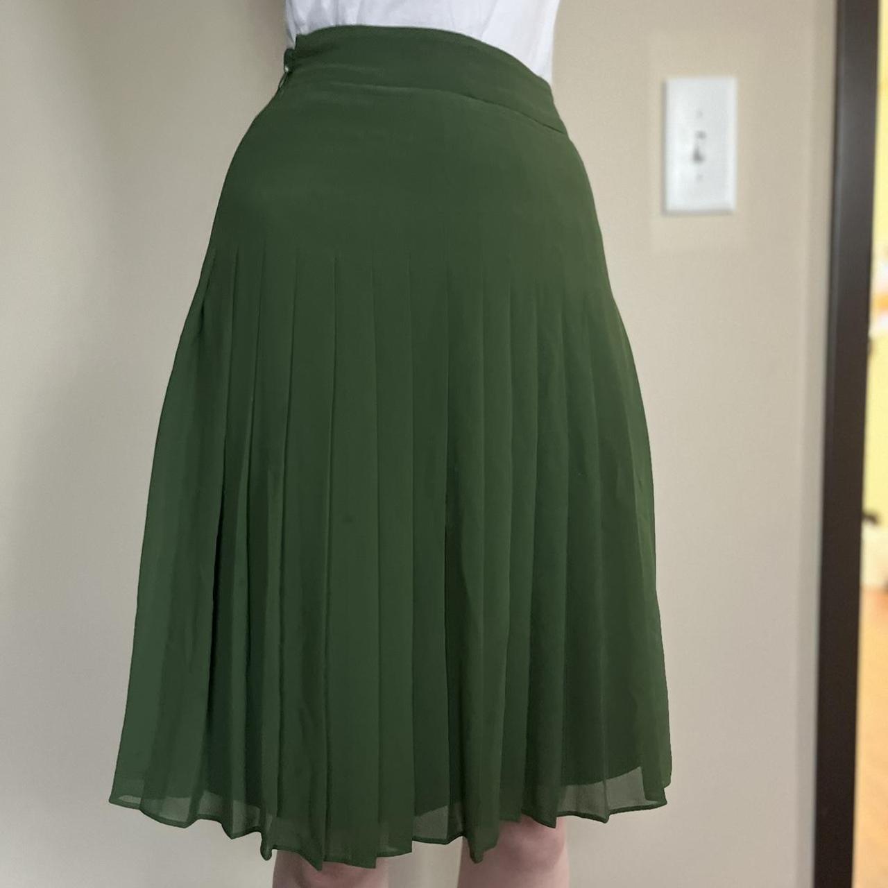 Ann Taylor Women's Green Skirt (2)