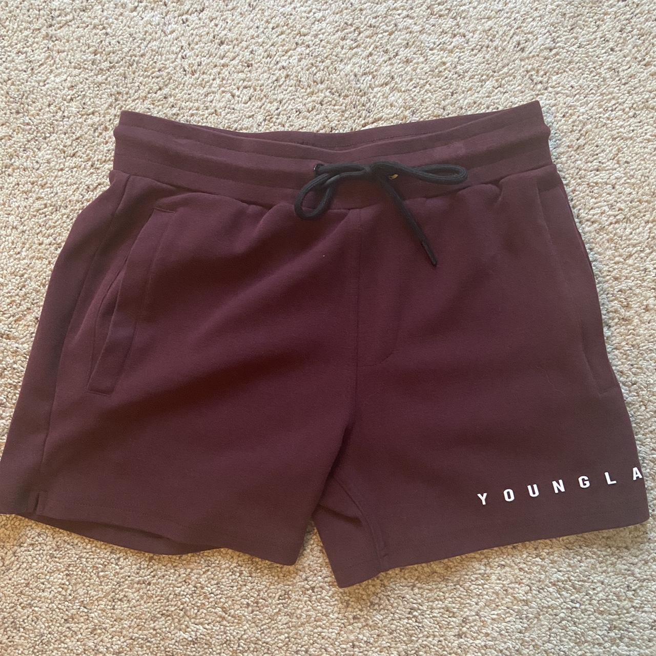 Red YoungLA Shorts Size small Brand new, never... Depop