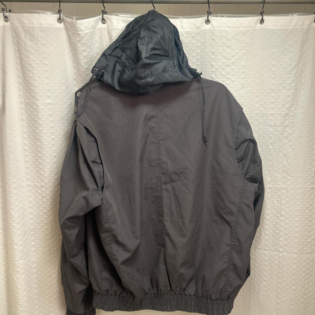 London Fog Men's Bomber Jacket - Grey/Black - L –… - image 5