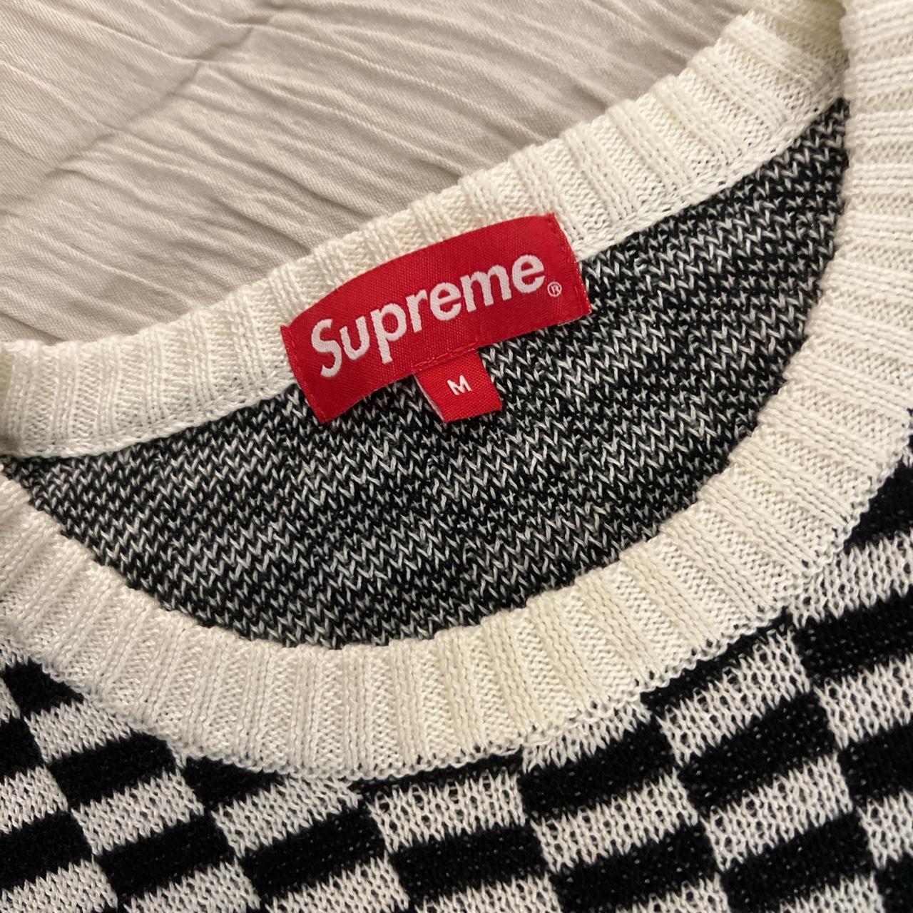 Supreme Back Logo Sweater Checkerboard, Season:...