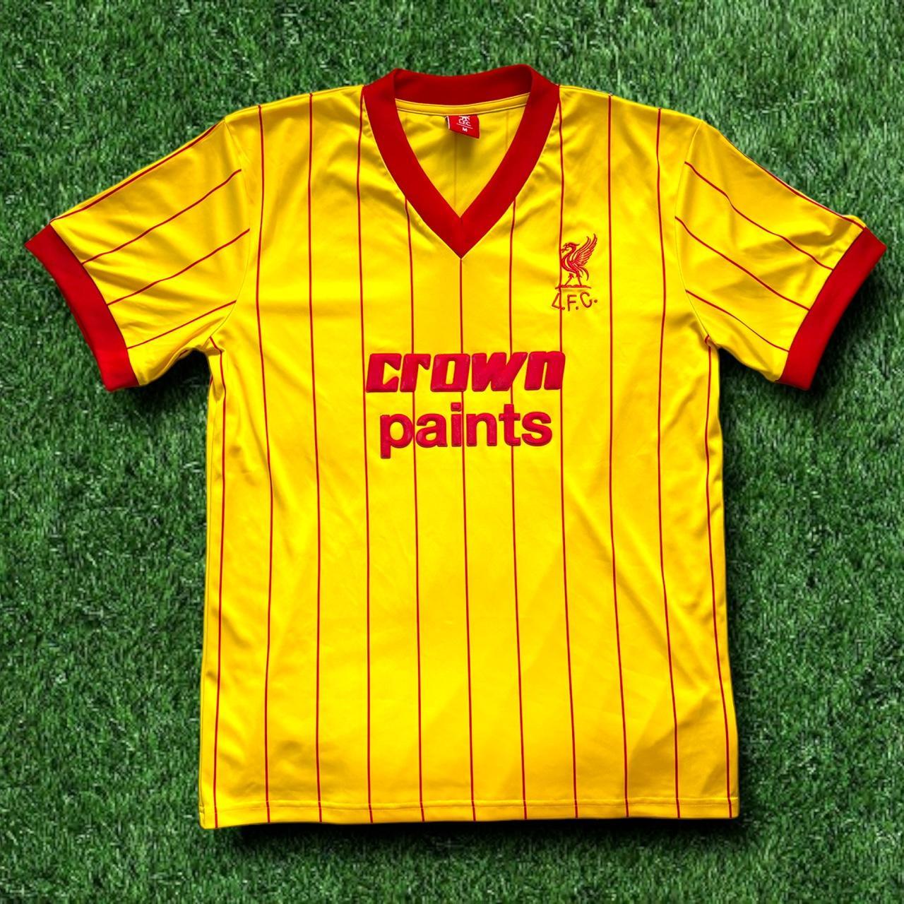 Liverpool Retro 1982 Yellow Away Shirt Excellent