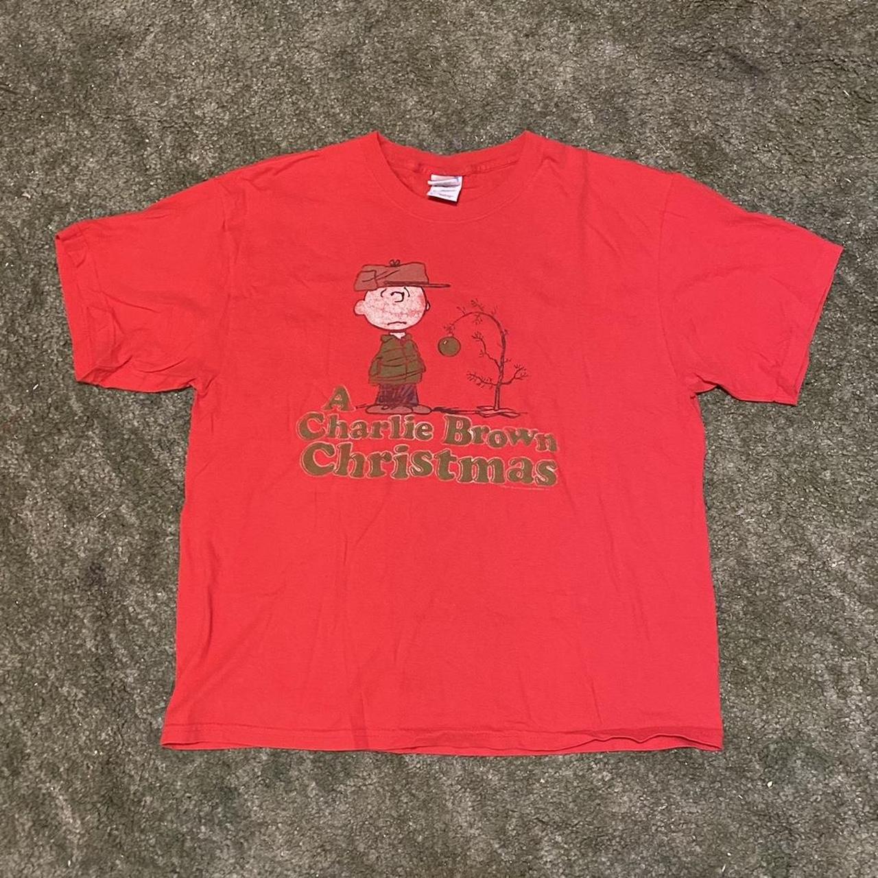 Vintage The Peanuts Charlie Brown Christmas tee... - Depop