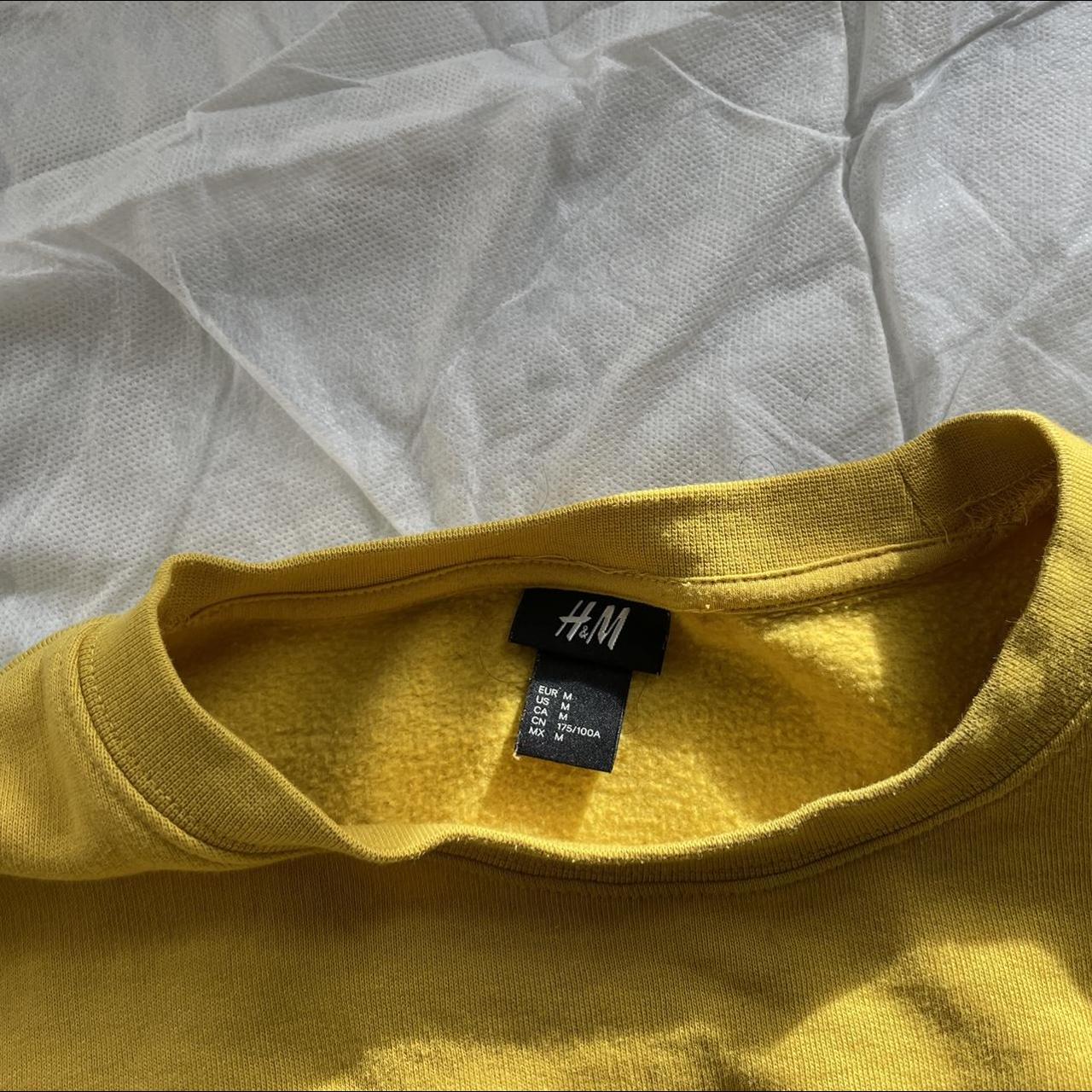 H and outlet m yellow sweatshirt