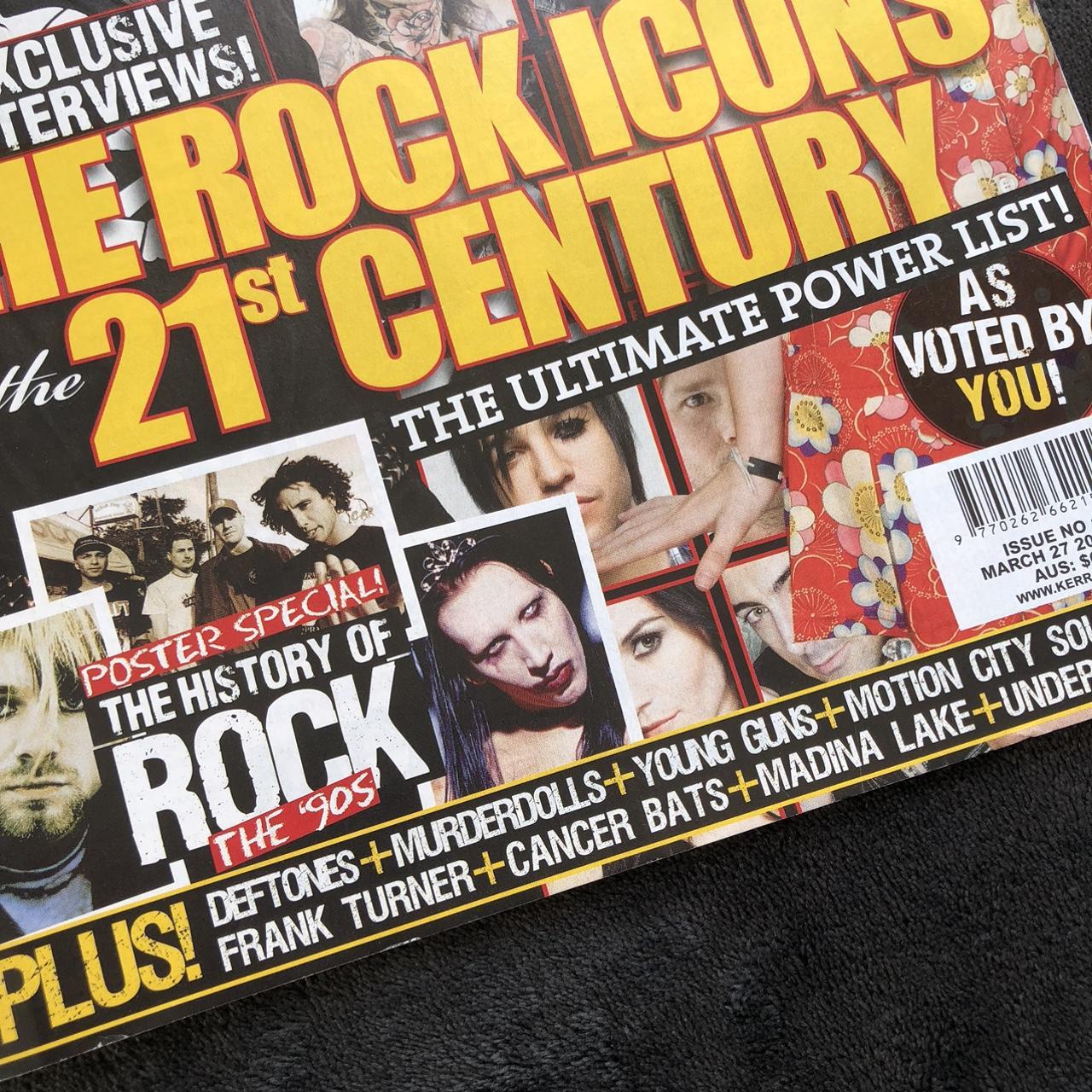 THE ROCK ICONS FULL KERRANG MAGAZINE! March 2010.... - Depop