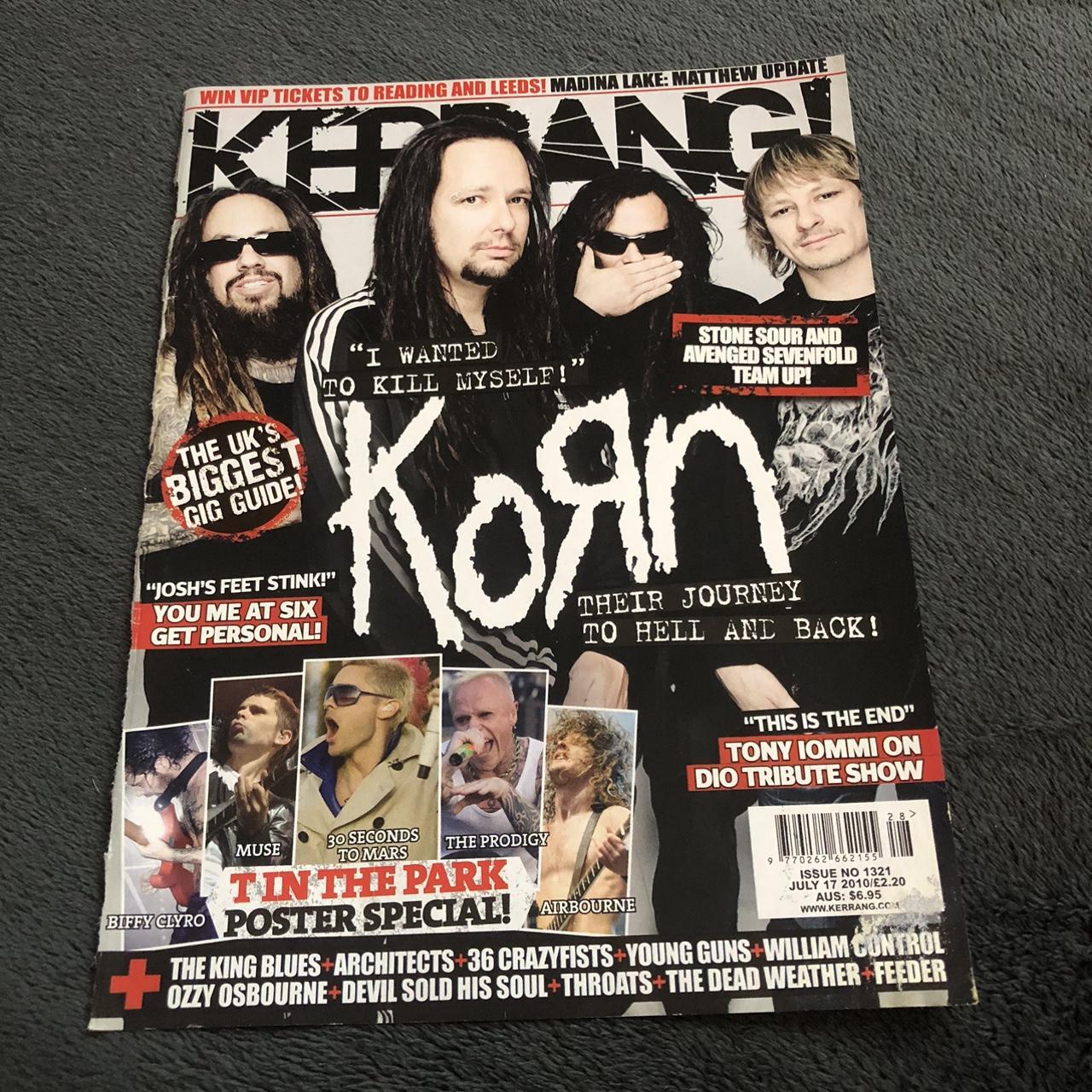 KORN A4 Kerrang cover poster!! Rare •worldwide... - Depop
