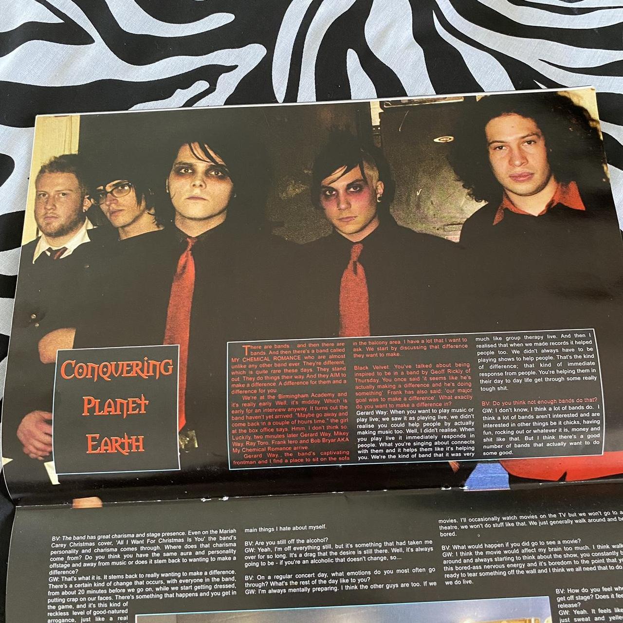 VERY RARE vintage My Chemical Romance Black Velvet... - Depop