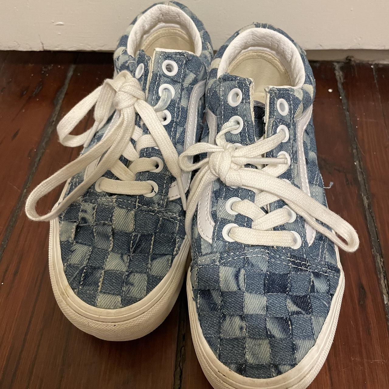 Denim platform vans best sale