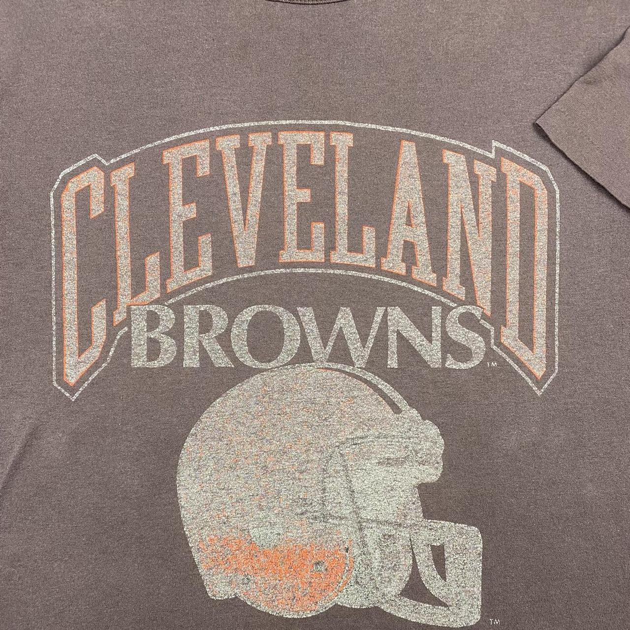 Vintage 80s Cleveland Browns NFL satin varsity - Depop